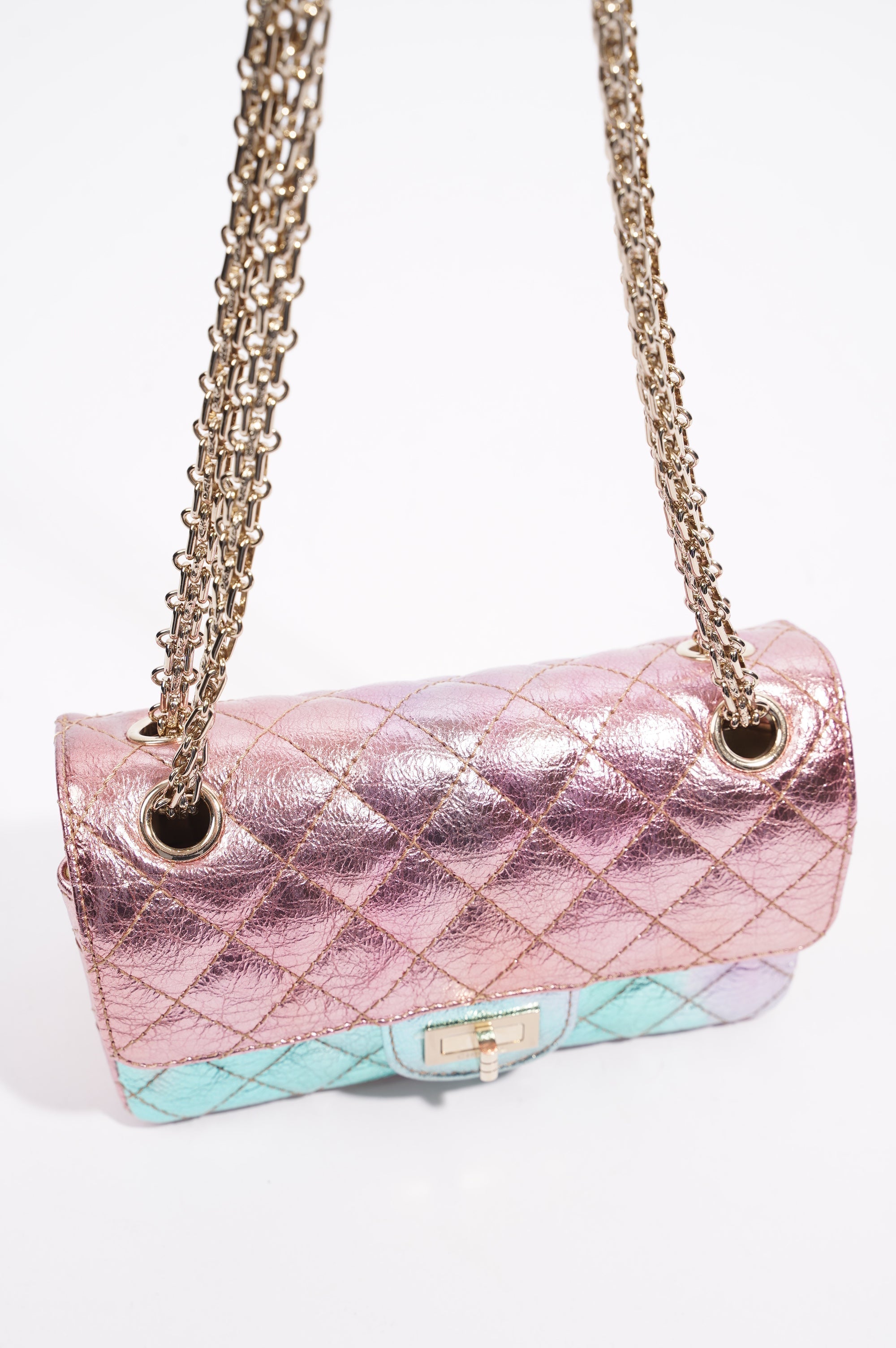 Chanel Womens The Mermaid Re-Issue 2.55 Goatskin Small