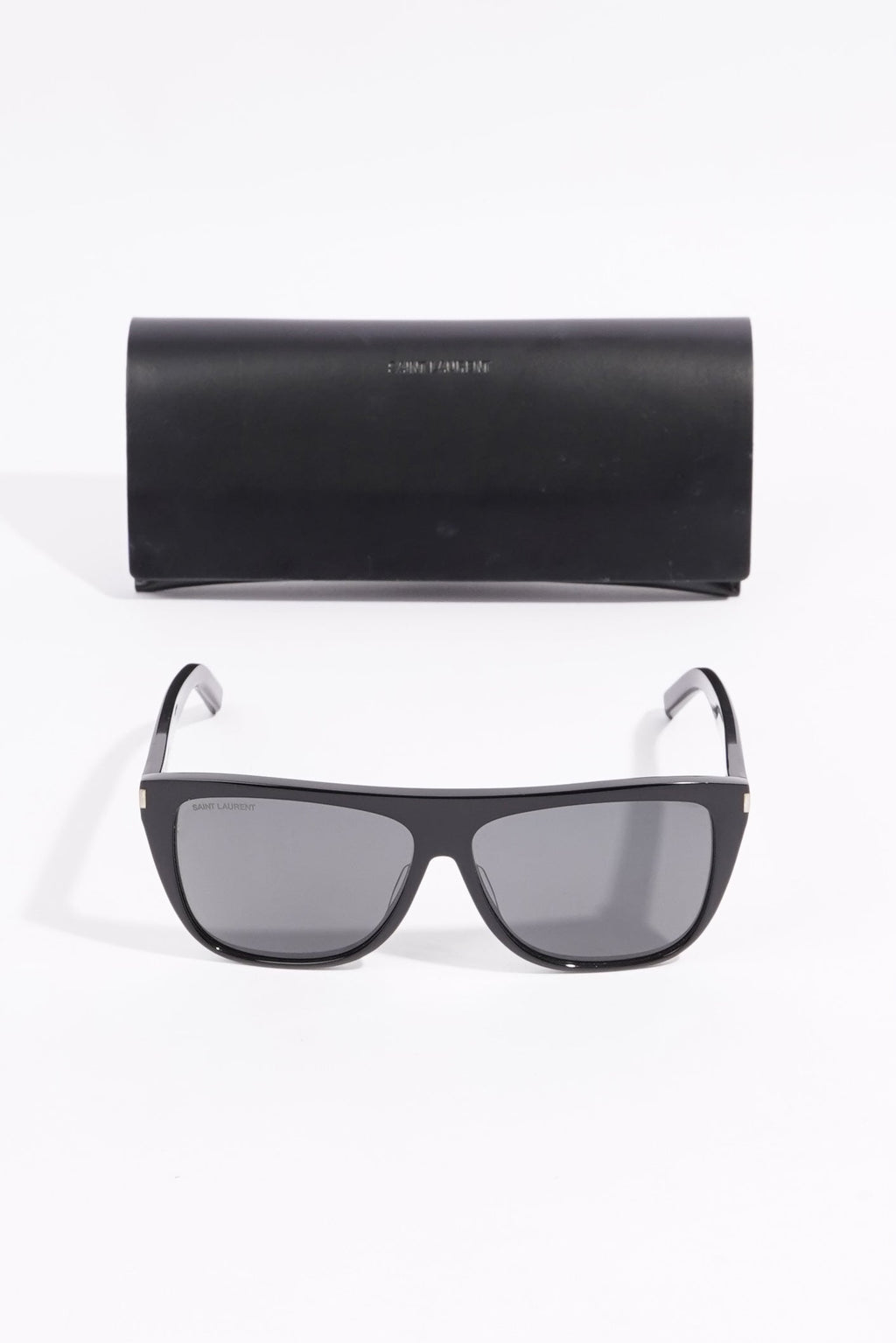 Saint Laurent Womens SL1002 Sunglasses Black Acetate 140