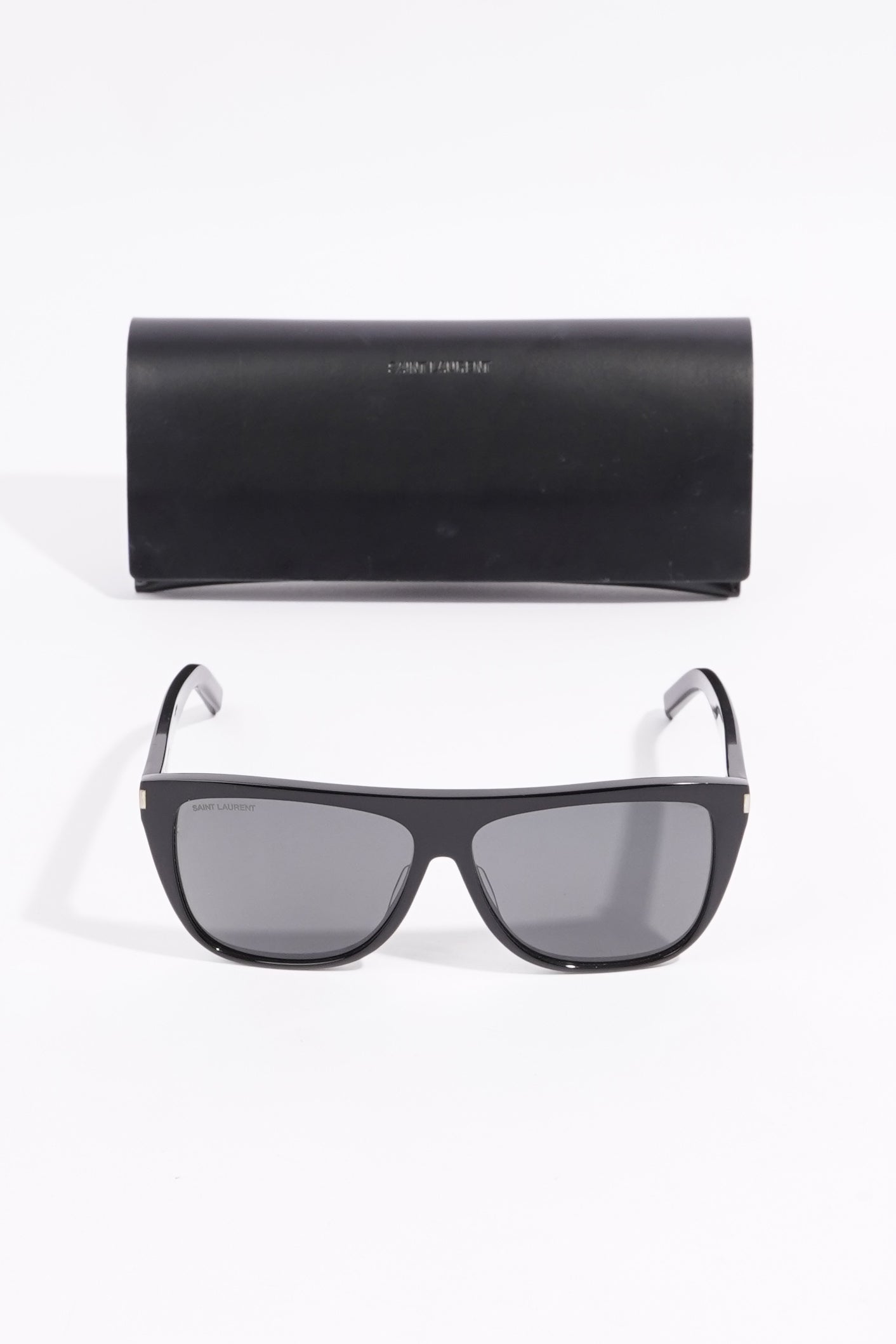 Saint Laurent Womens SL1002 Sunglasses Black Acetate 140