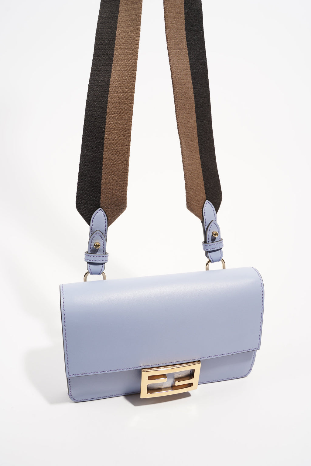 Fendi Womens Baguette Bag Baby Blue