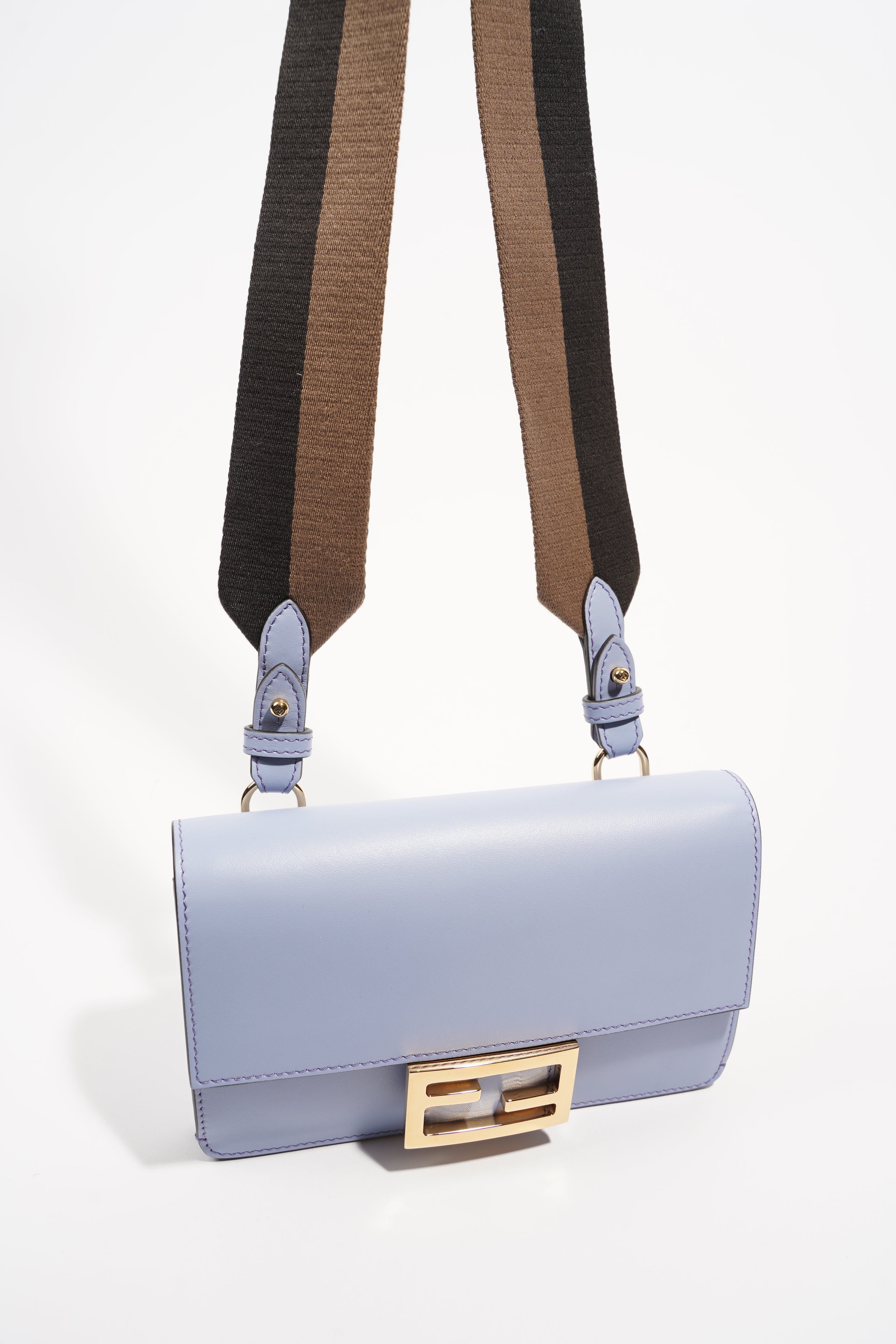 Fendi Womens Baguette Bag Baby Blue