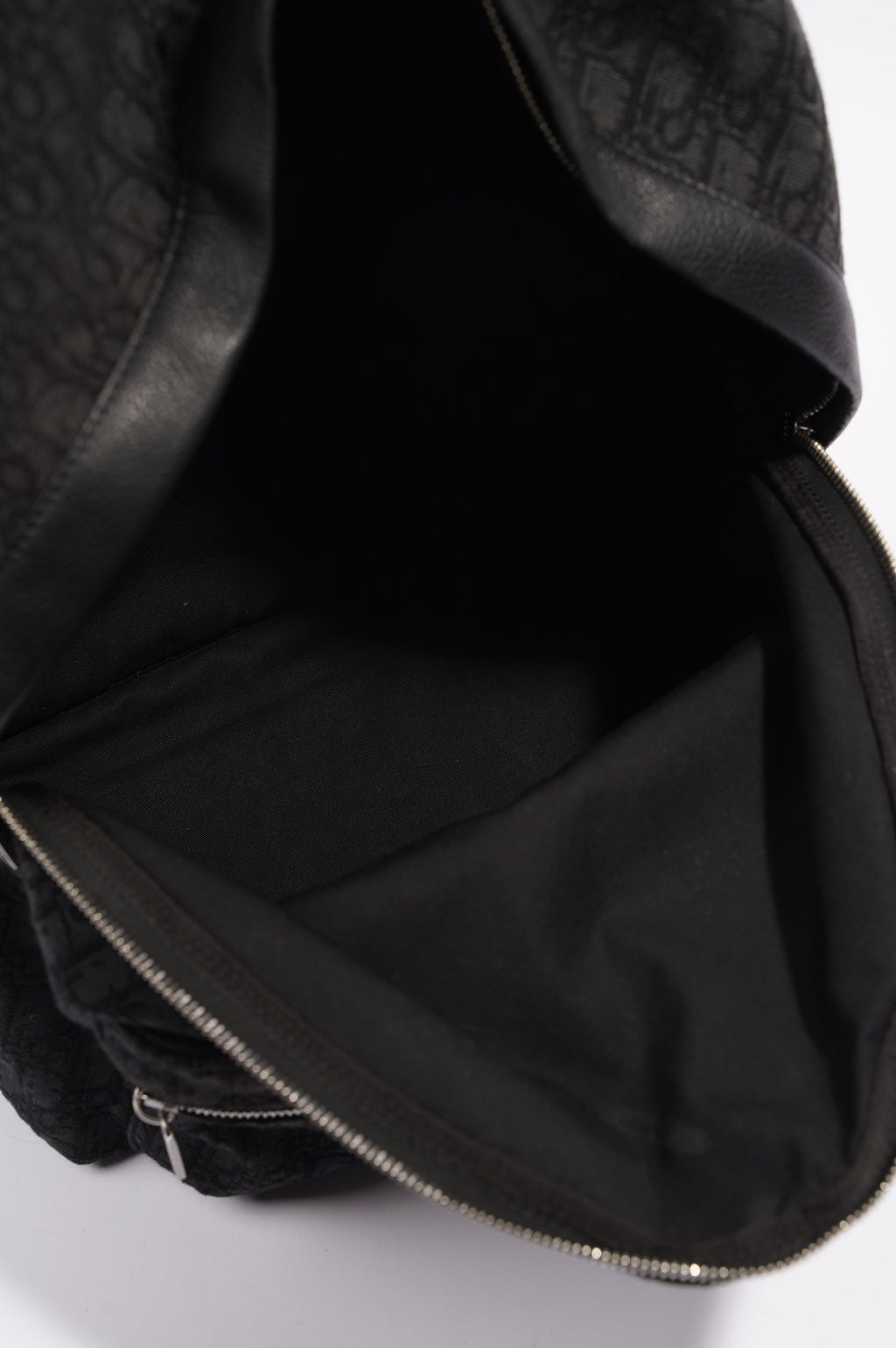 Christian Dior Mens Rider Backpack Black Canvas / Leather