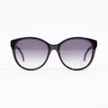 Gucci Womens Round Cat Eye Sunglasses Black Acetate 145