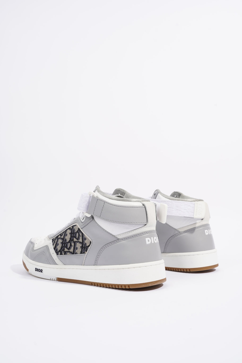 Christian Dior Mens B27 High Top Grey / White EU 42 / UK 8