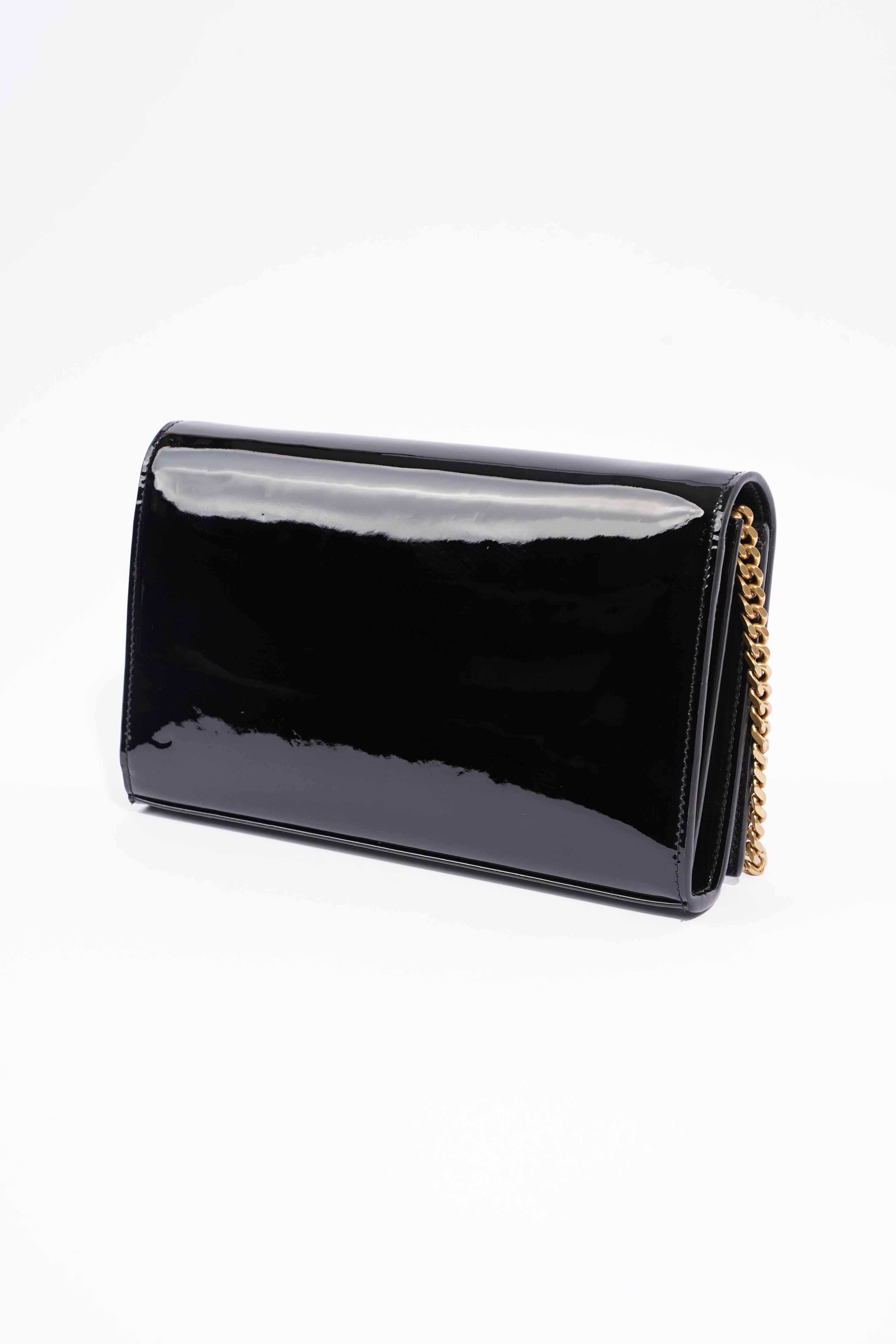 Saint Laurent Kate Black Patent Leather Medium