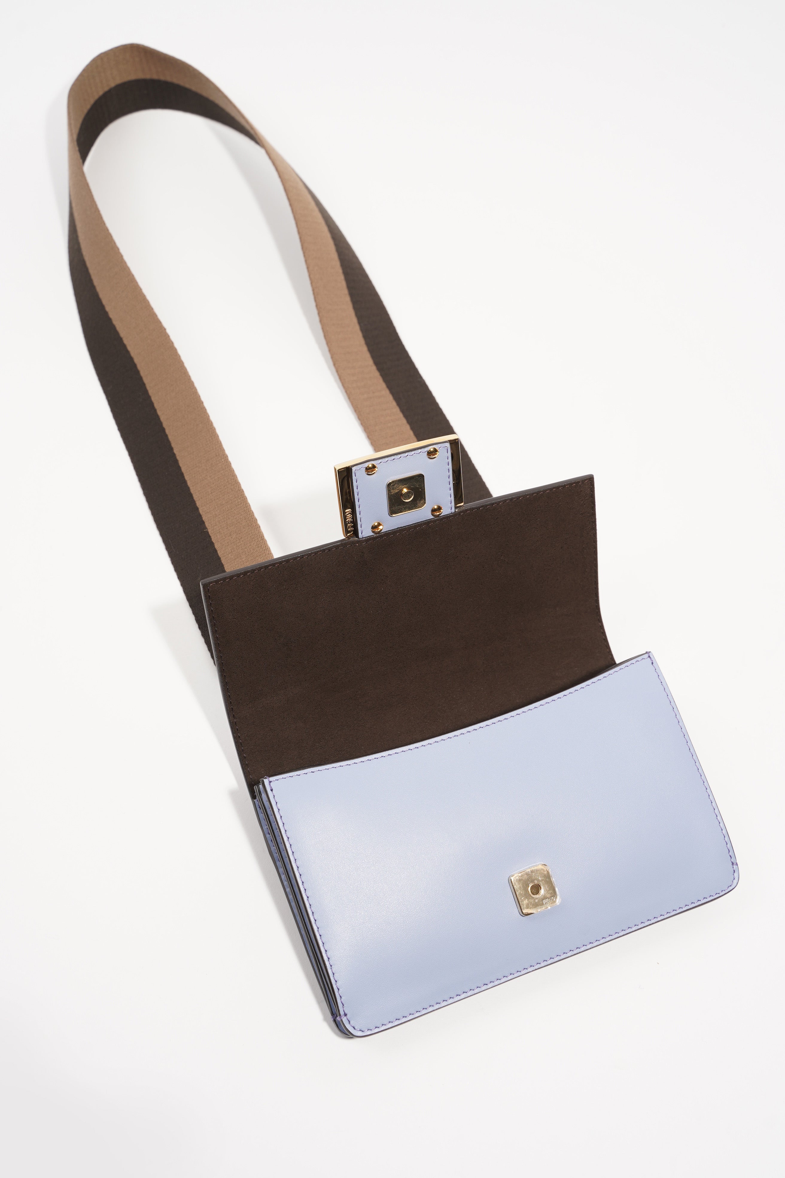 Fendi Womens Baguette Bag Baby Blue