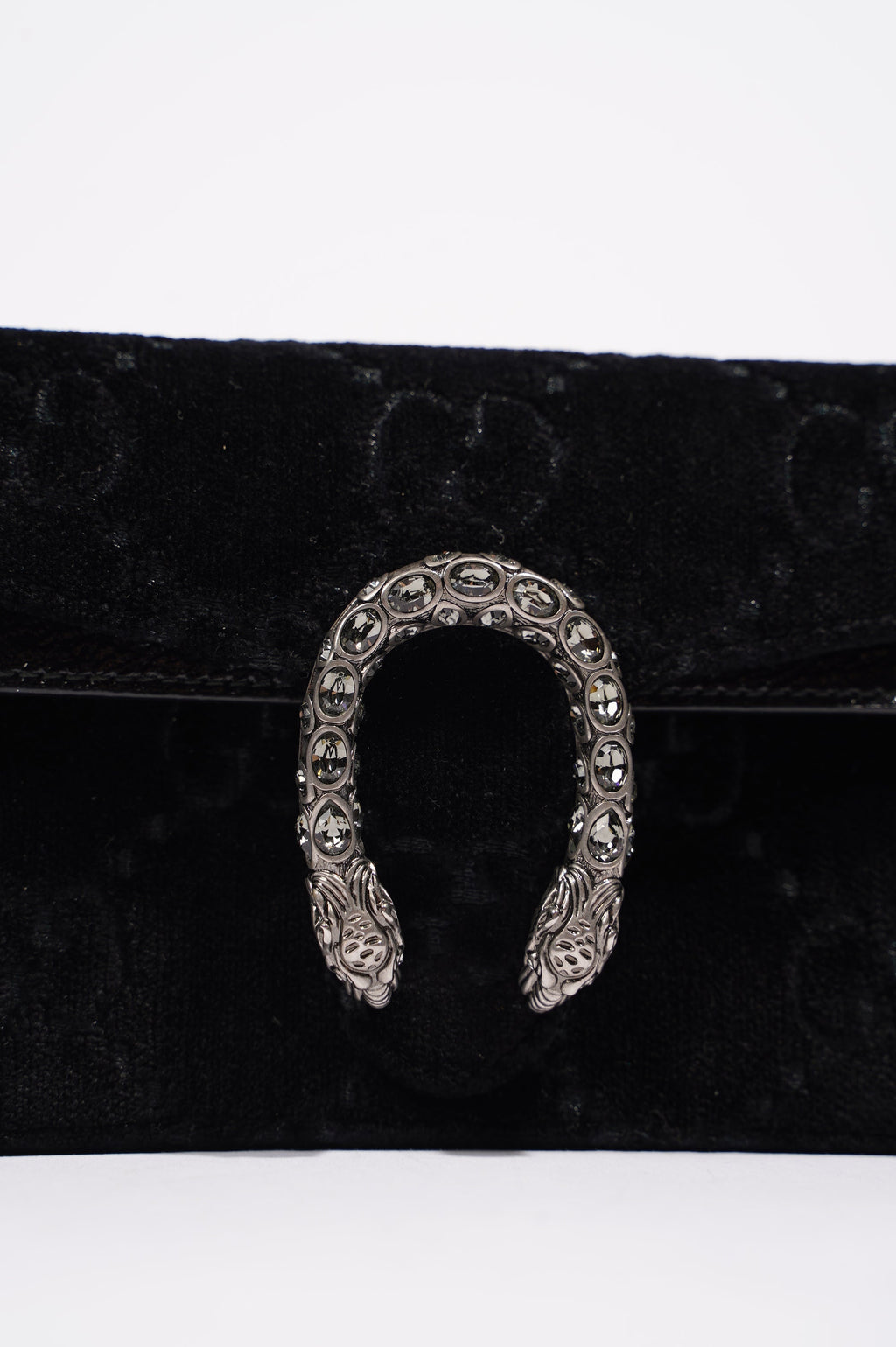Gucci Womens Dionysus Black Velvet Super Mini