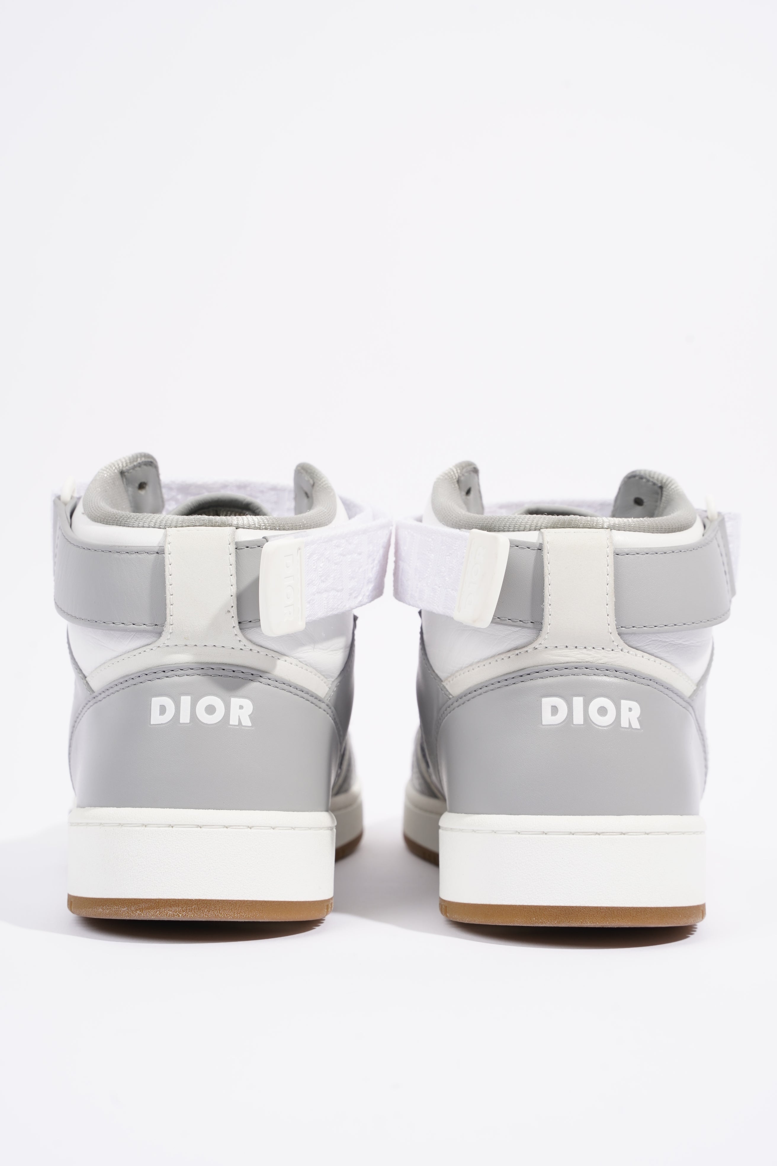 Christian Dior Mens B27 High Top Grey / White EU 42 / UK 8