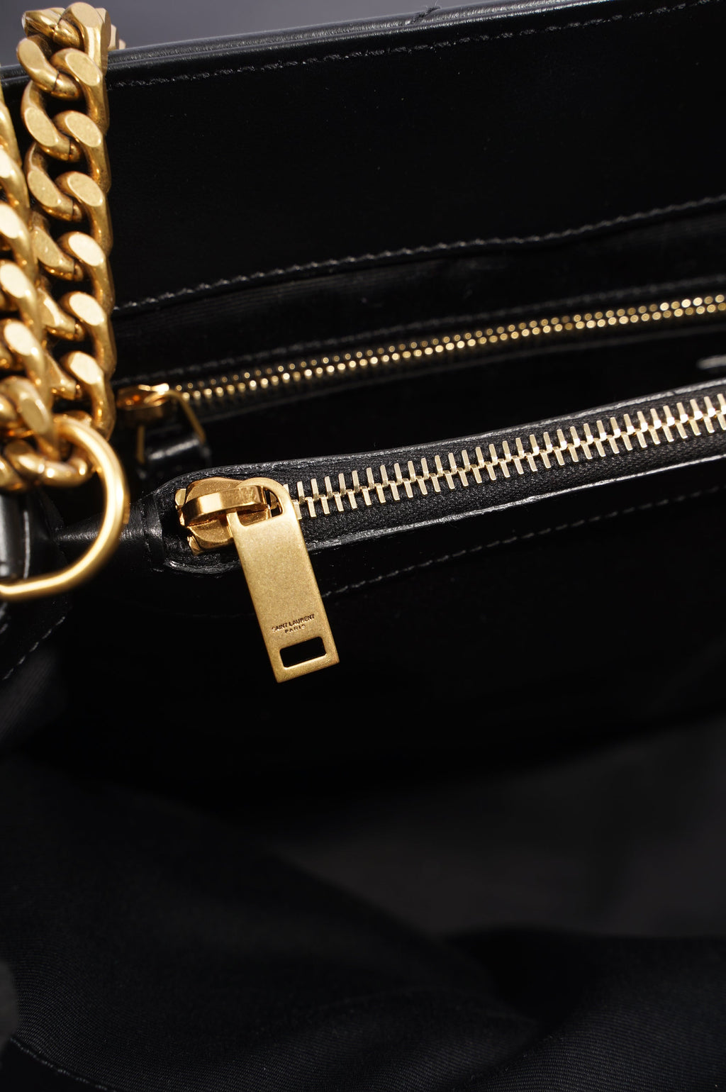 Saint Laurent Lou Lou Bag Black Leather Large