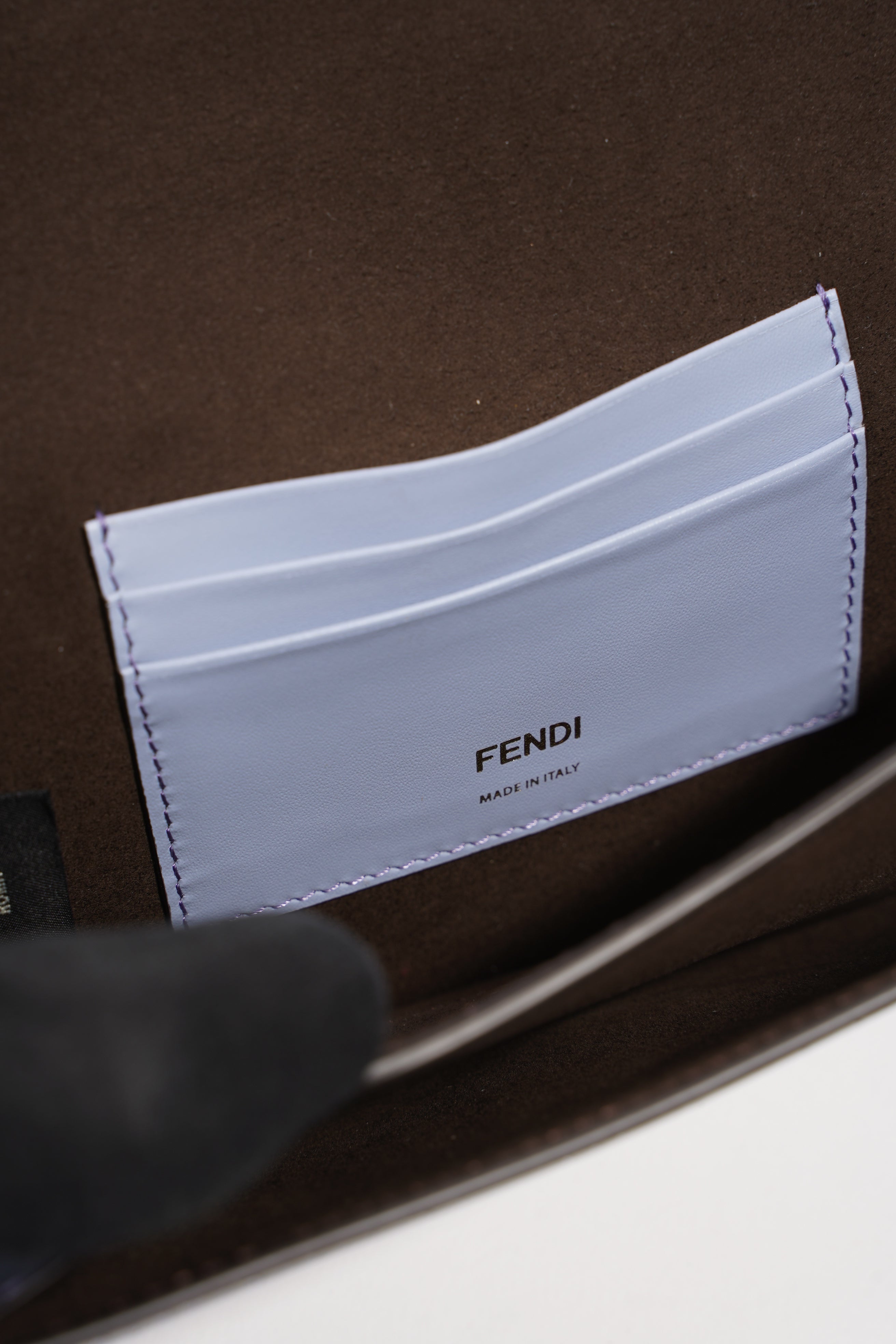 Fendi Womens Baguette Bag Baby Blue
