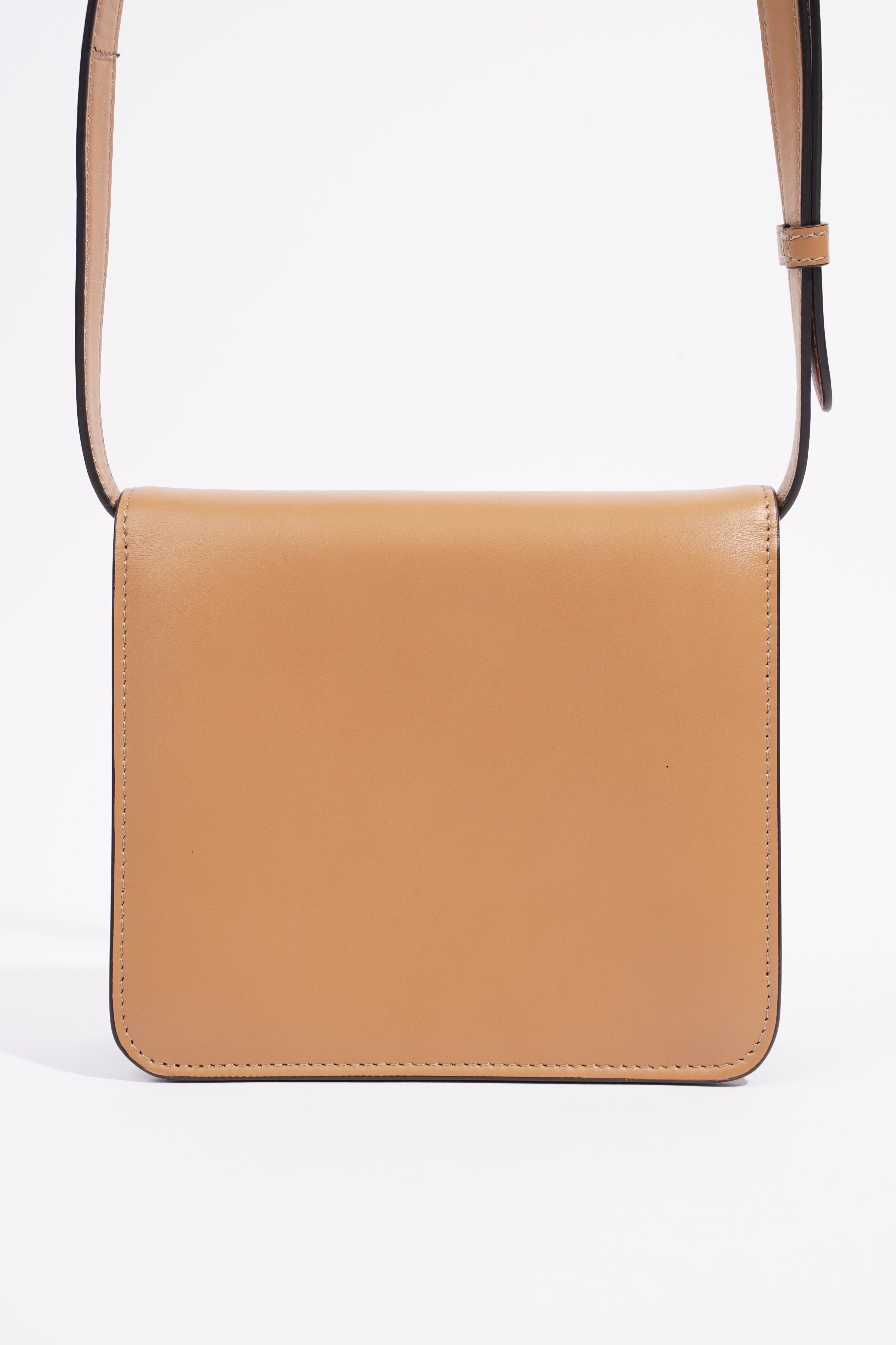 Fendi Karligraphy Shoulder Bag Tan Leather