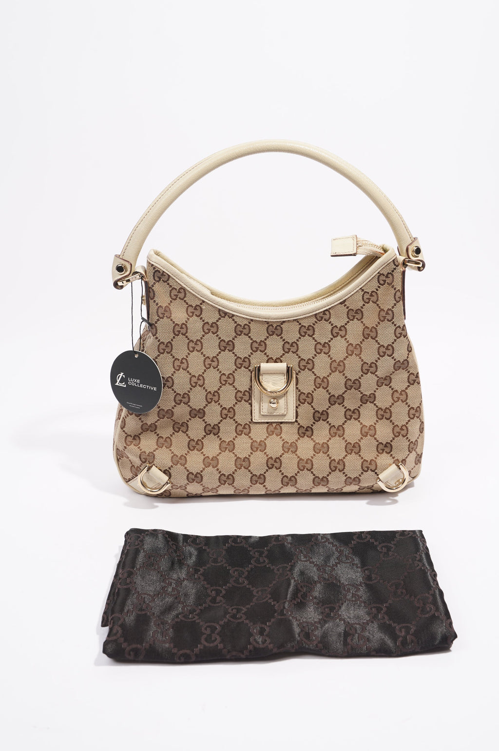 Gucci Hobo Bag Beige Canvas
