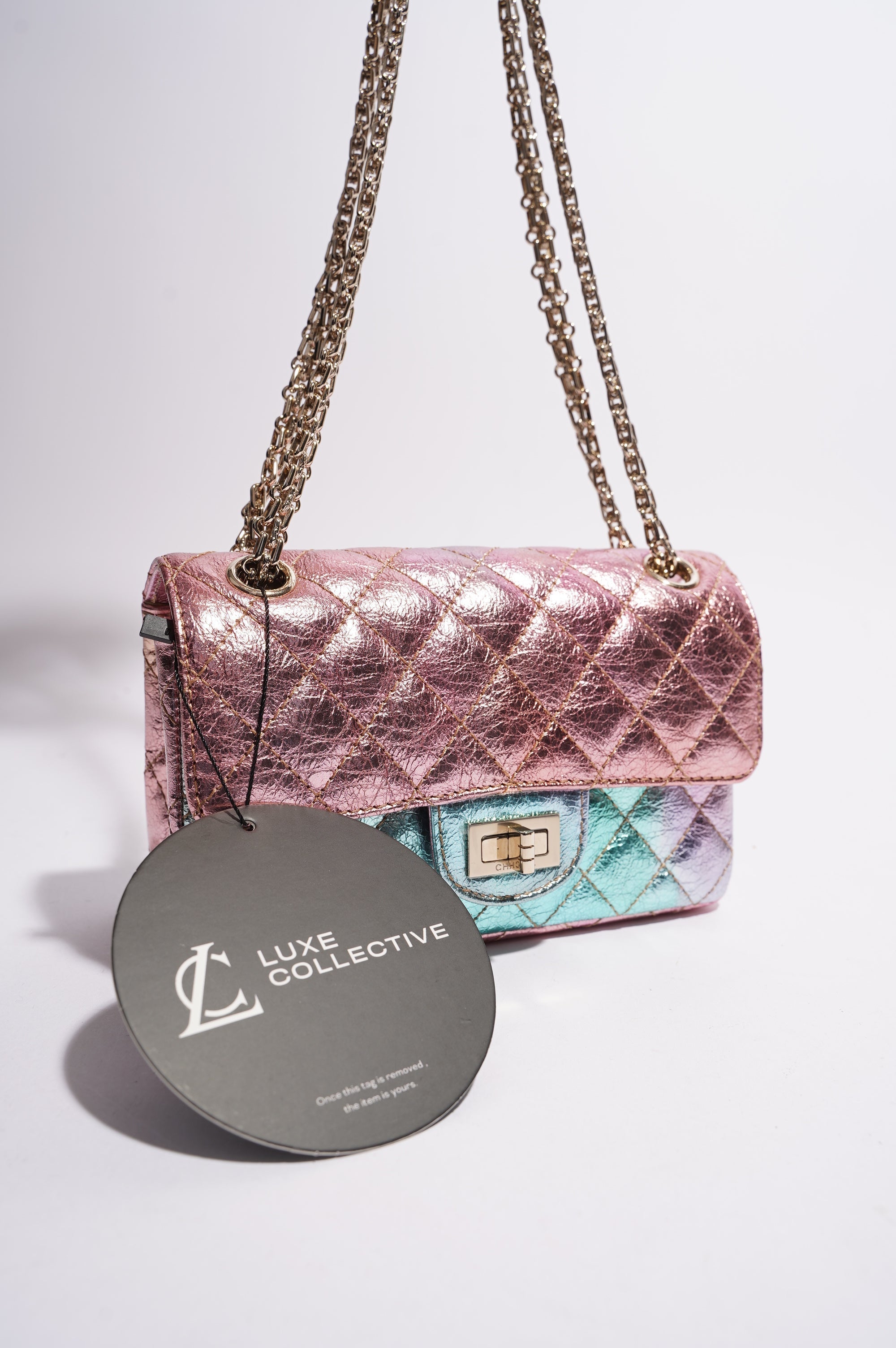 Chanel Womens The Mermaid Re-Issue 2.55 Goatskin Small