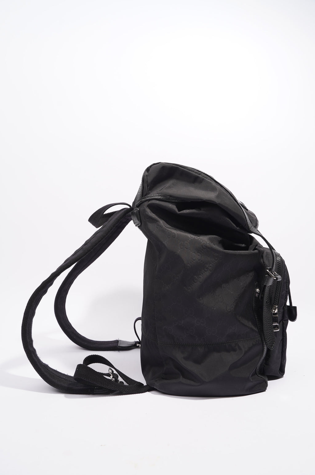 Gucci Vintage Nylon Backpack Black