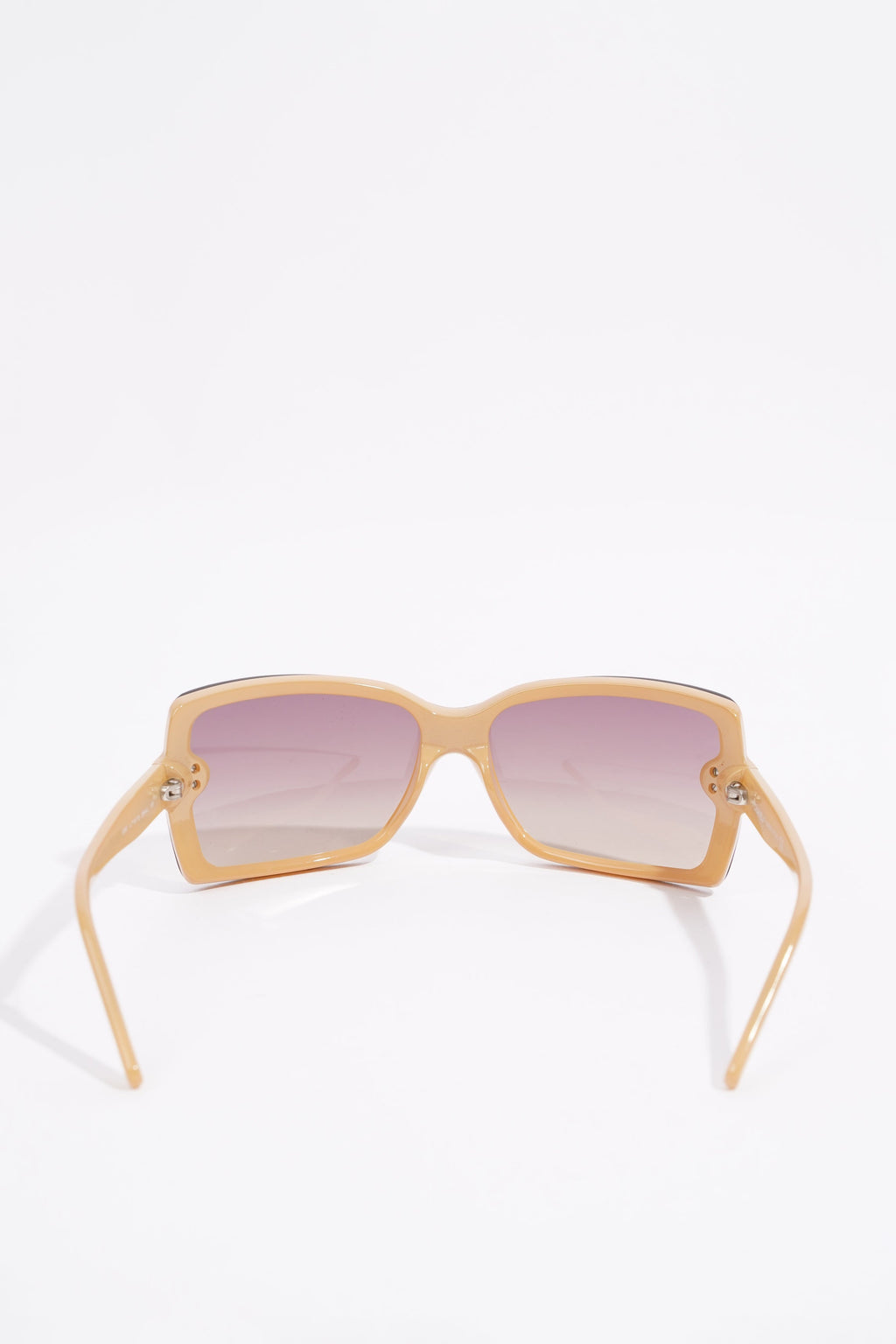 Chanel Womens Oversized Sunglasses Brown Acetate 120
