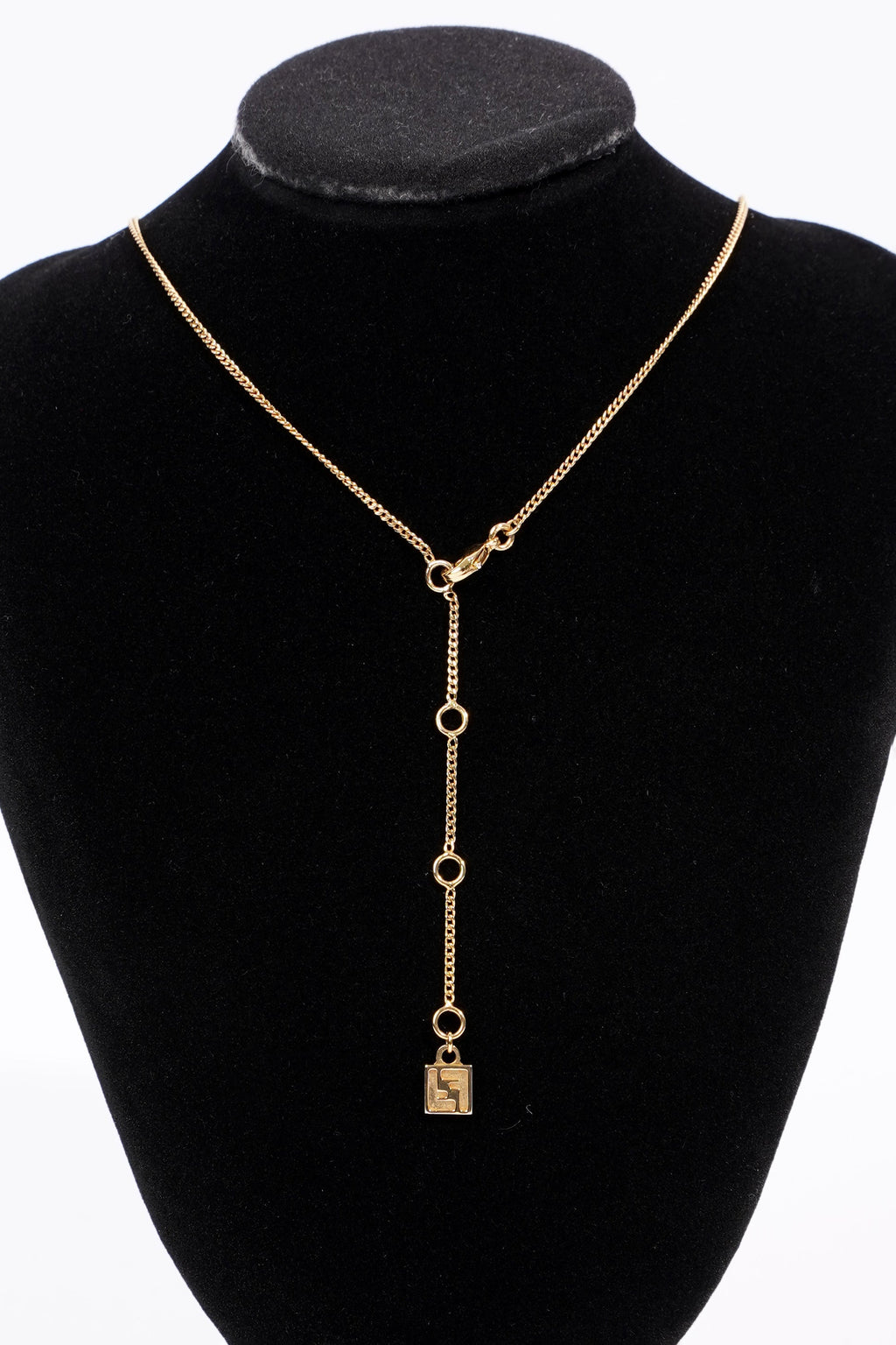 Fendi Womens O'Lock Necklace Golden Finish Base Metal