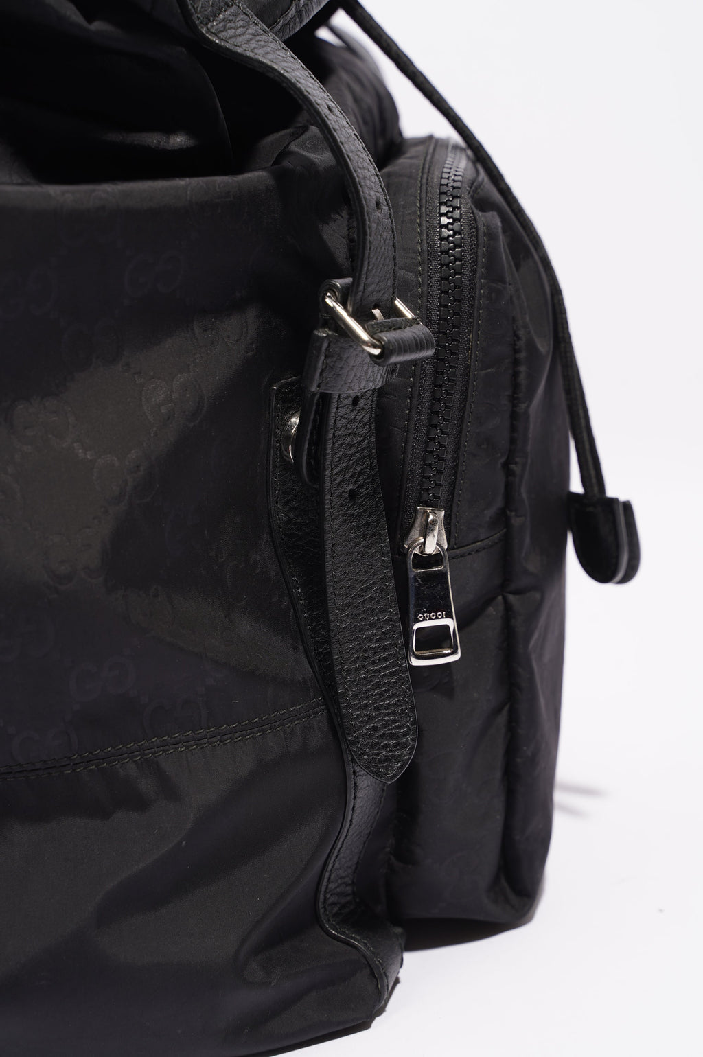 Gucci Vintage Nylon Backpack Black