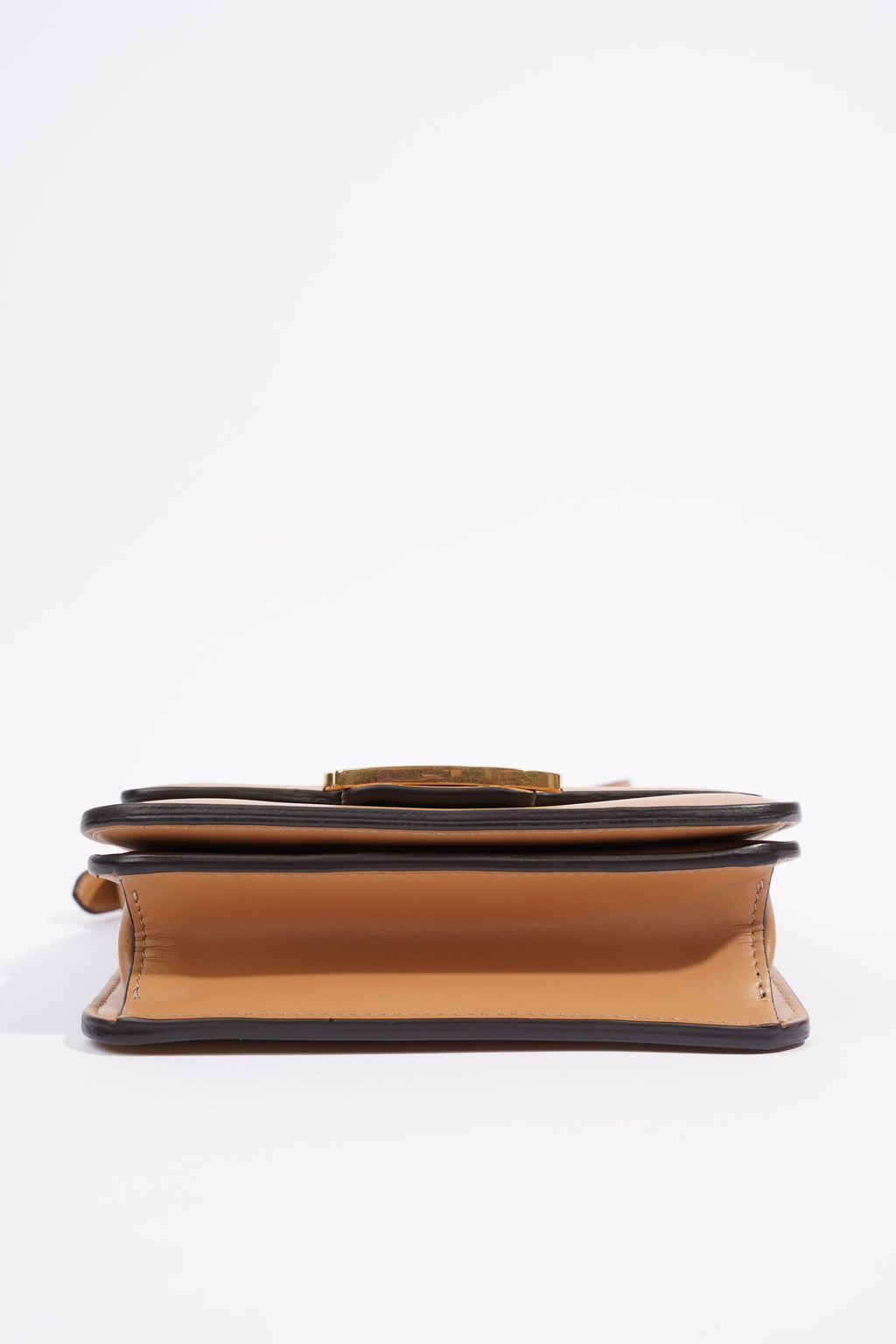 Fendi Karligraphy Shoulder Bag Tan Leather