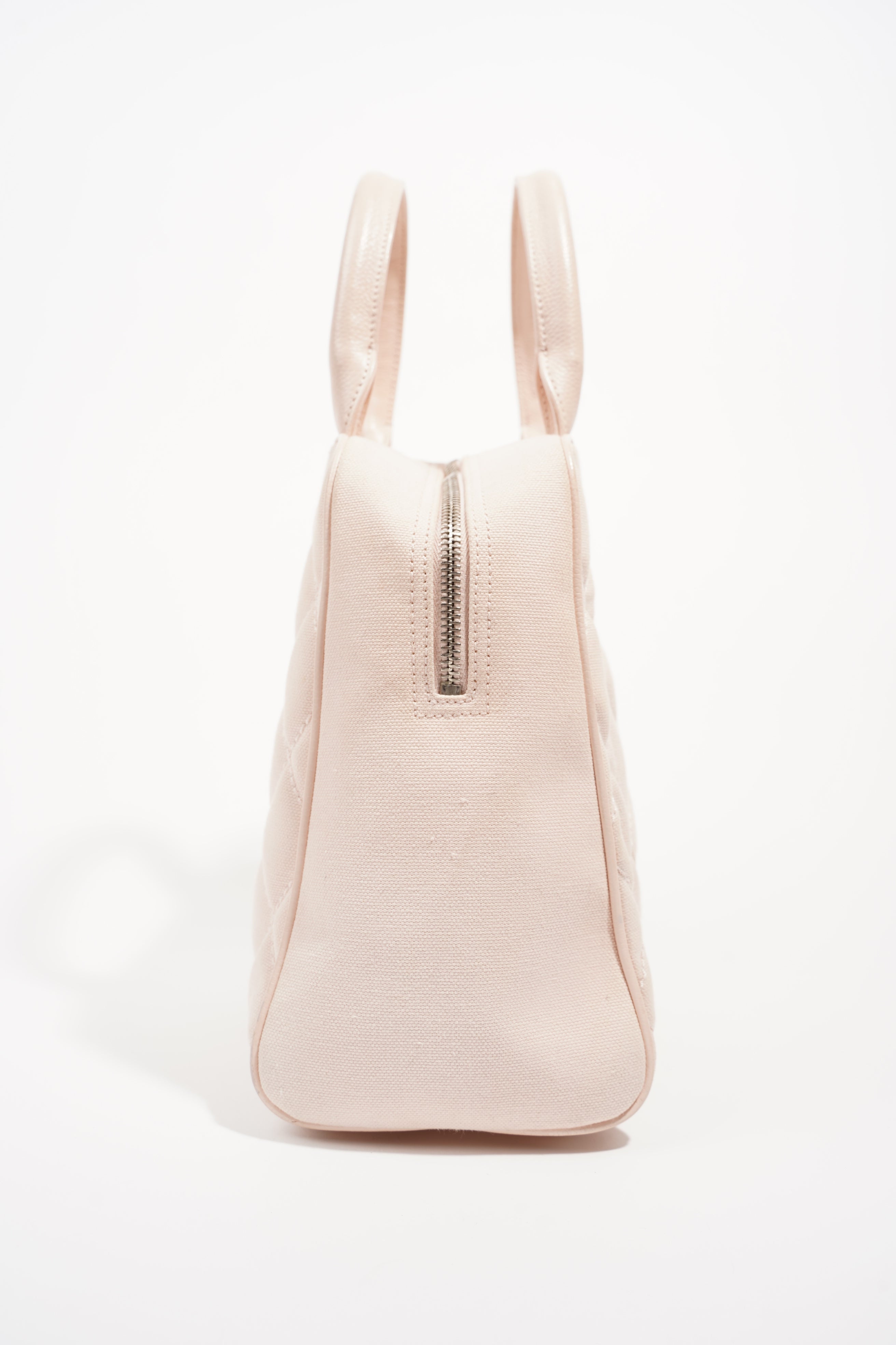 Chanel Womens Lambskin Hobo Tassel Bag Pink Small