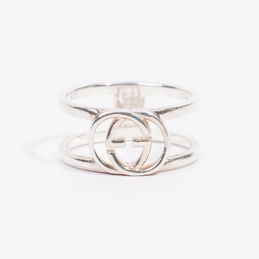 Gucci Double G Ring Silver Silver Sterling 17