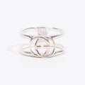 Gucci Double G Ring Silver Silver Sterling 17