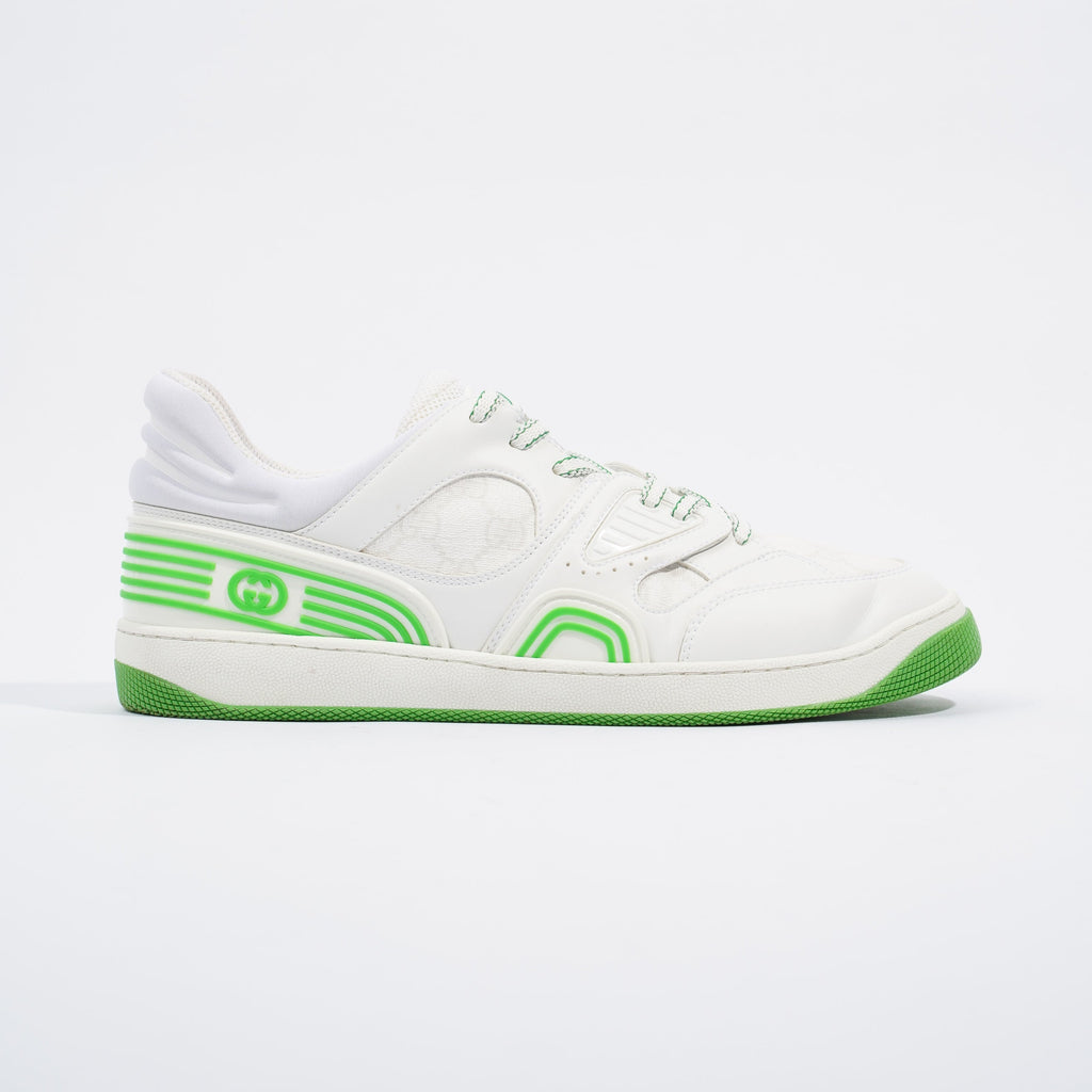 Gucci Basket Sneaker White / Green EU 43.5 / UK 9.5