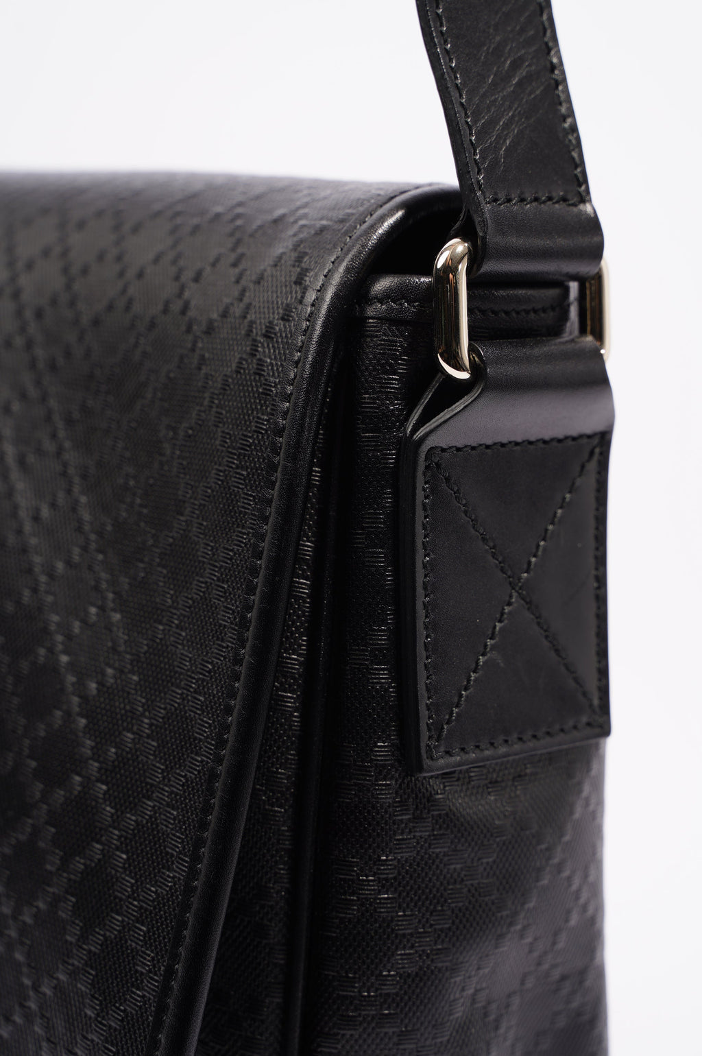 Gucci Mens Shima Messenger Bag Black