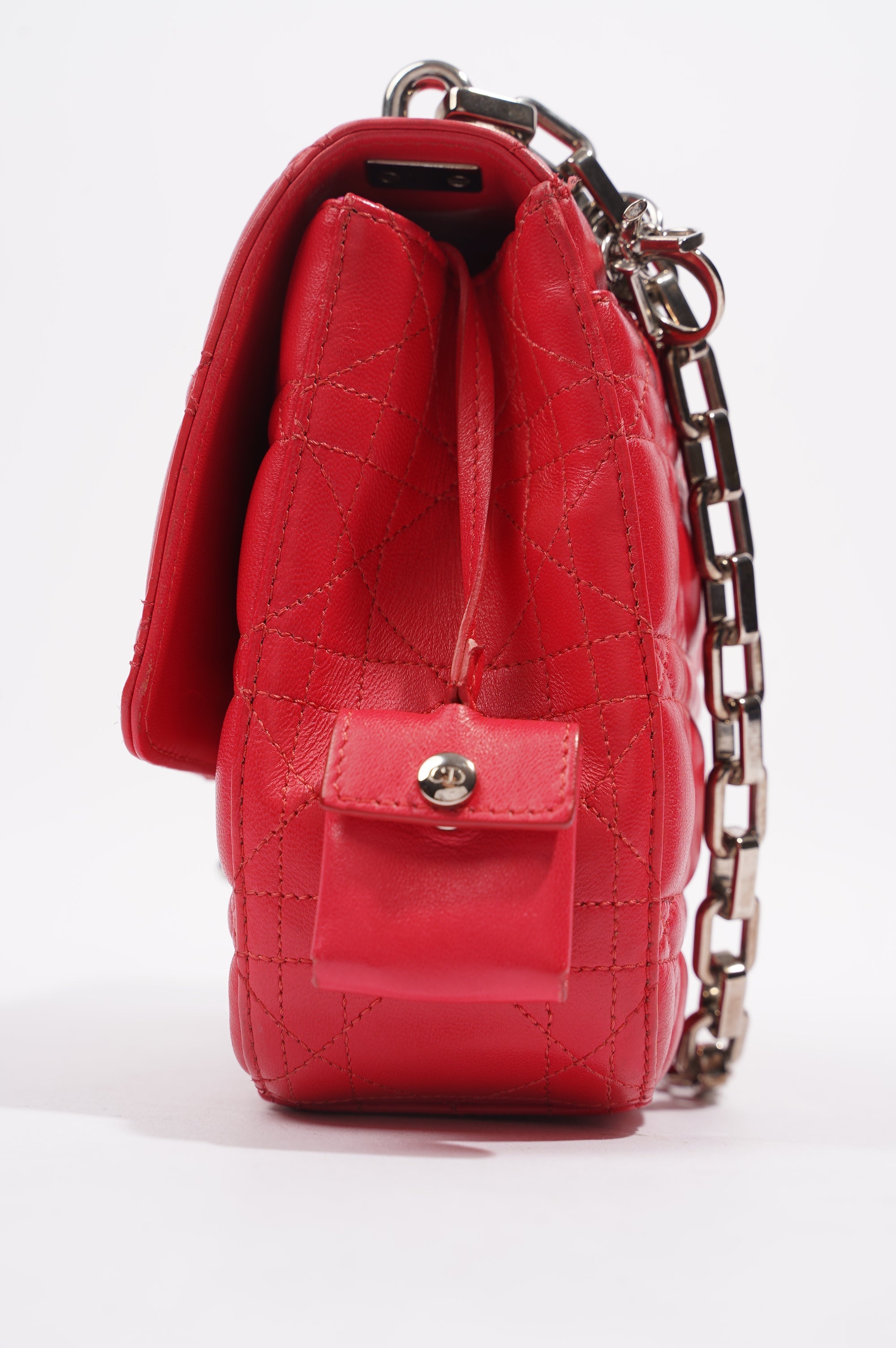 Christian Dior Womens New Lock Bag Leather Fuchsia