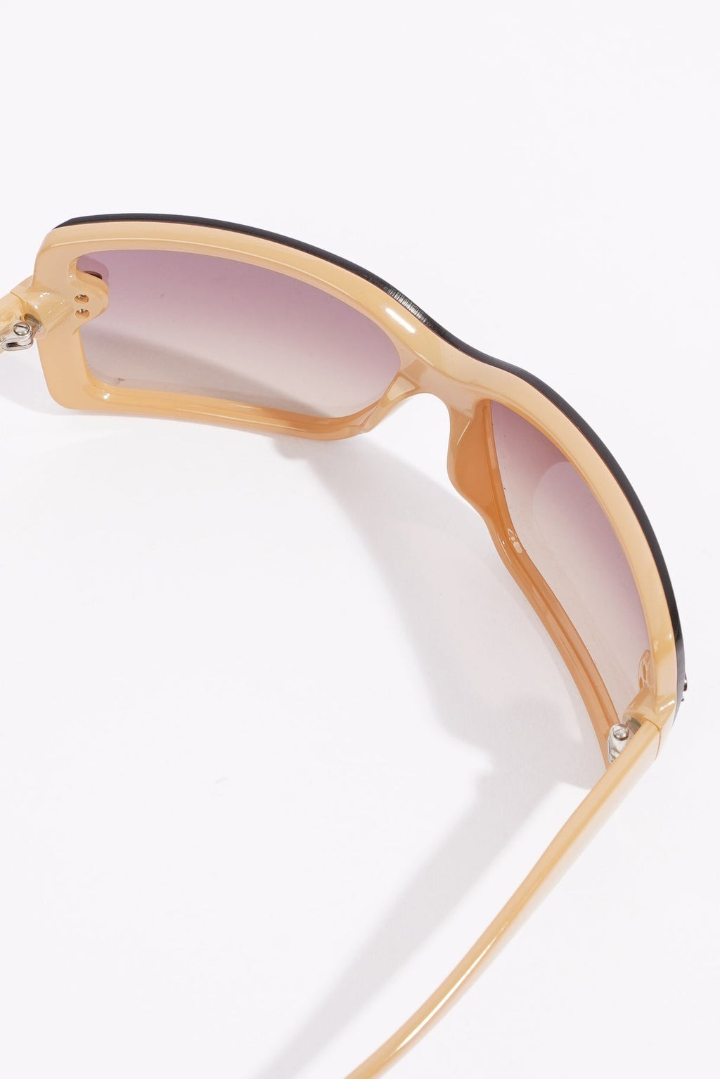 Chanel Womens Oversized Sunglasses Brown Acetate 120