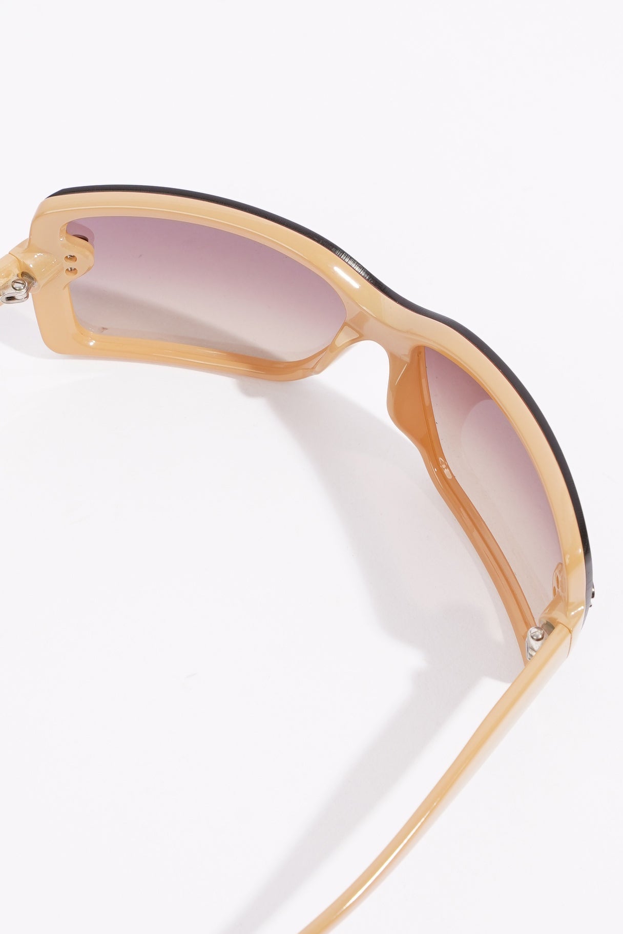 Chanel Womens Oversized Sunglasses Brown Acetate 120