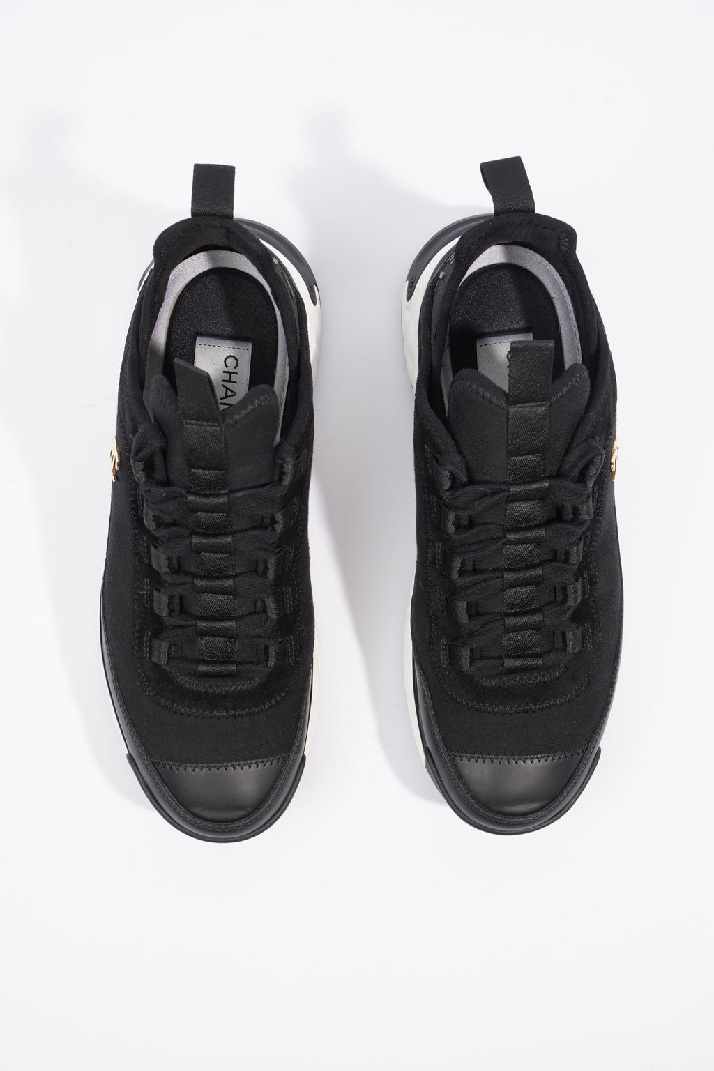 Chanel Womens CC Logo Runner Black EU 38 / UK 5