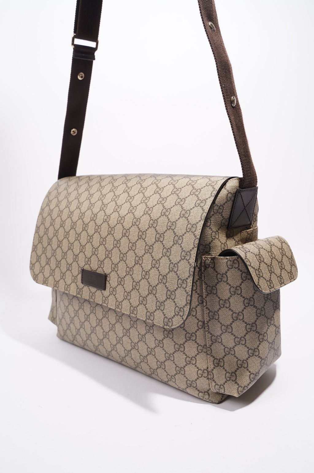 Gucci Womens Changing Bag Brown Canvas