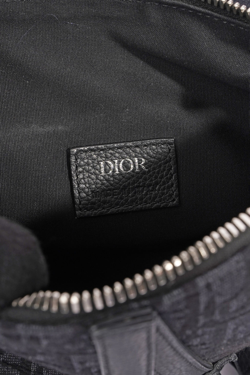 Christian Dior Saddle Bag Dark Grey Oblique Canvas