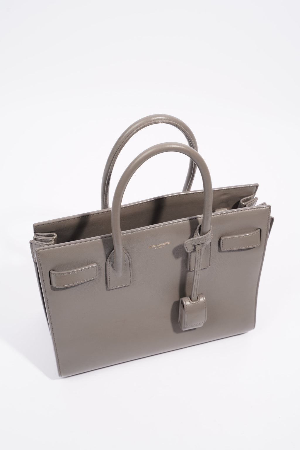 Saint Laurent Womens Sac De Jour Grey Baby