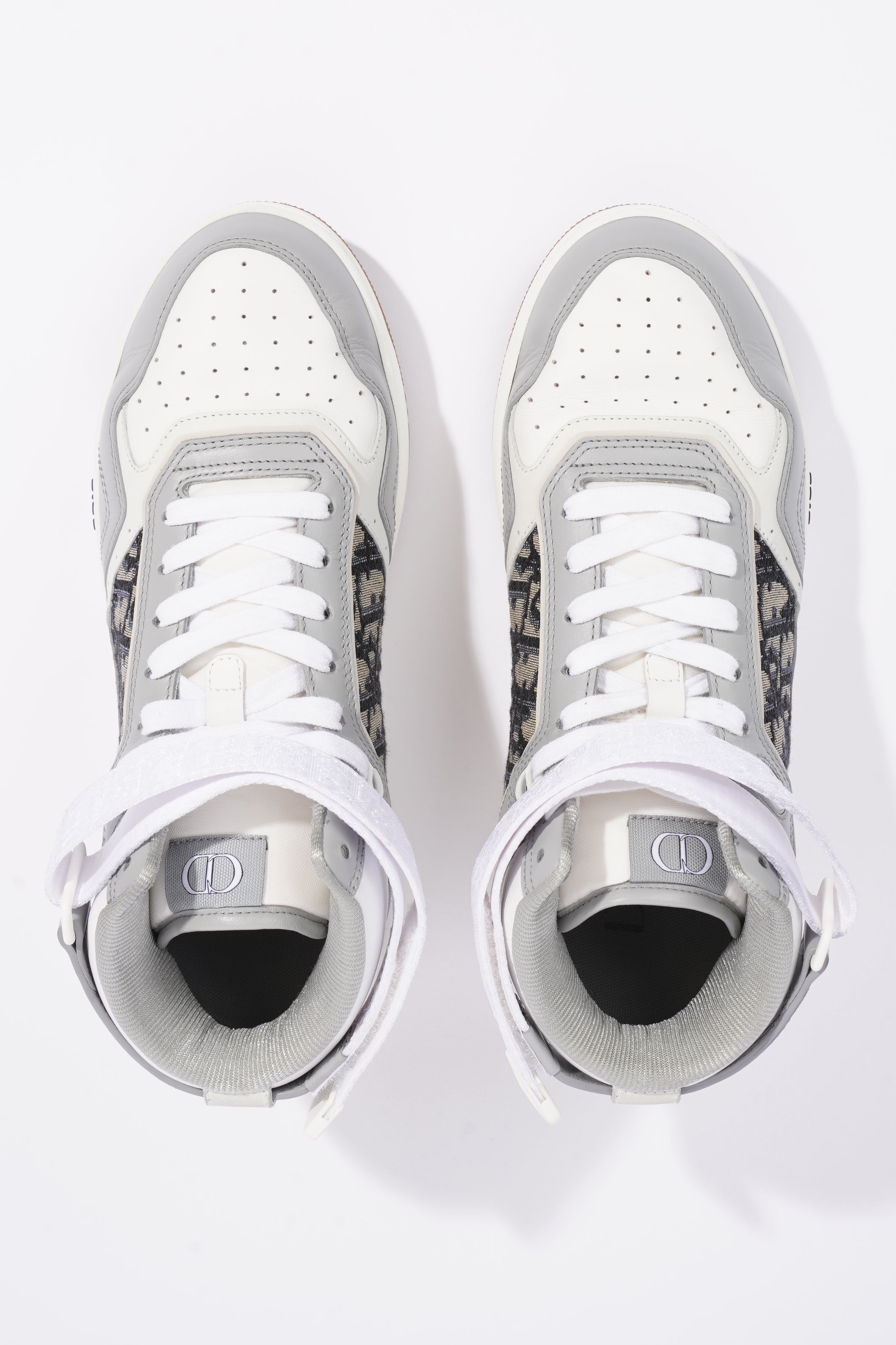 Christian Dior Mens B27 High Top Grey / White EU 42 / UK 8