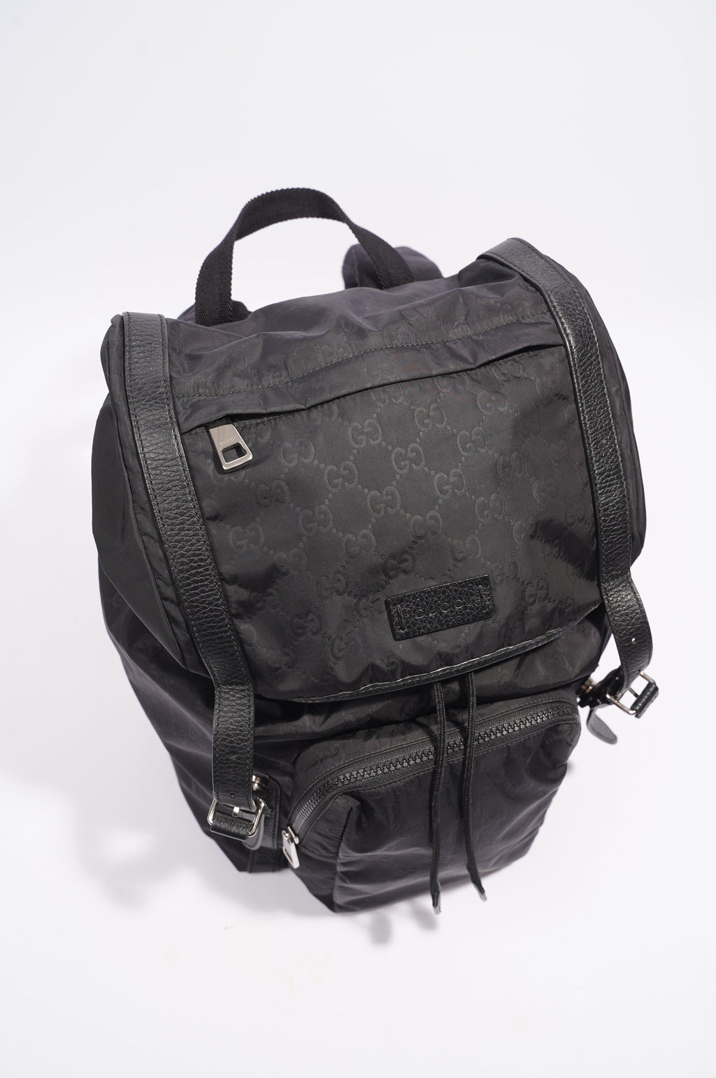 Gucci Vintage Nylon Backpack Black