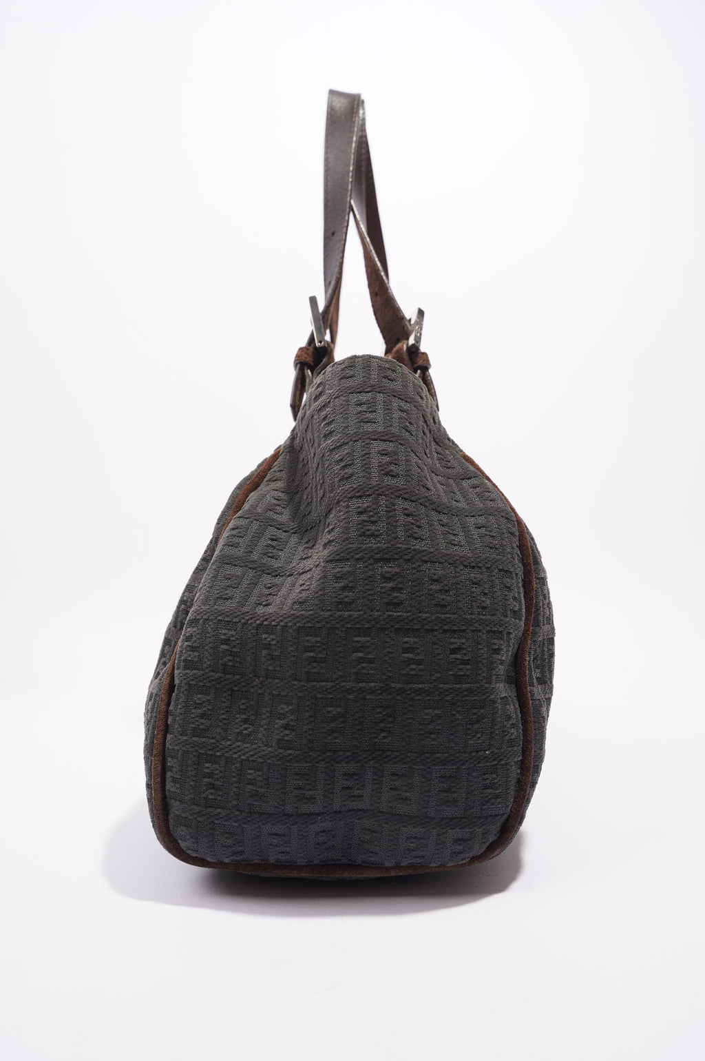 Fendi Zucchino Shoulder Bag Grey