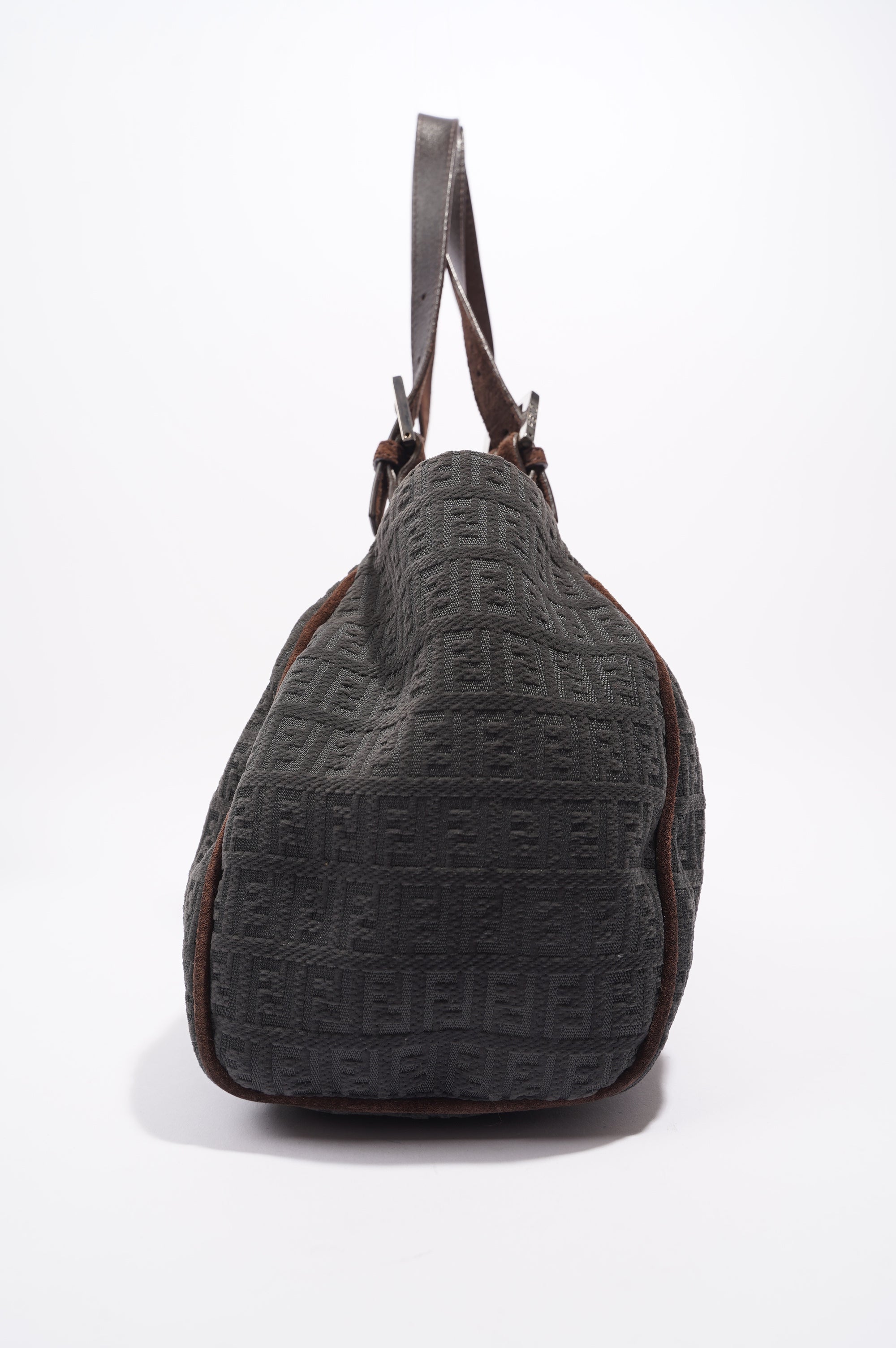 Fendi Zucchino Shoulder Bag Grey