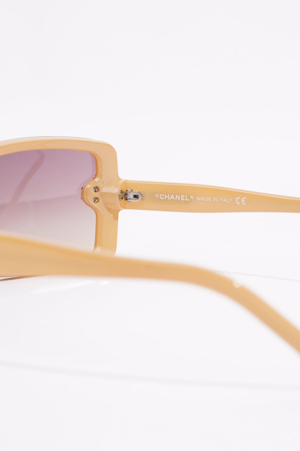 Chanel Womens Oversized Sunglasses Brown Acetate 120