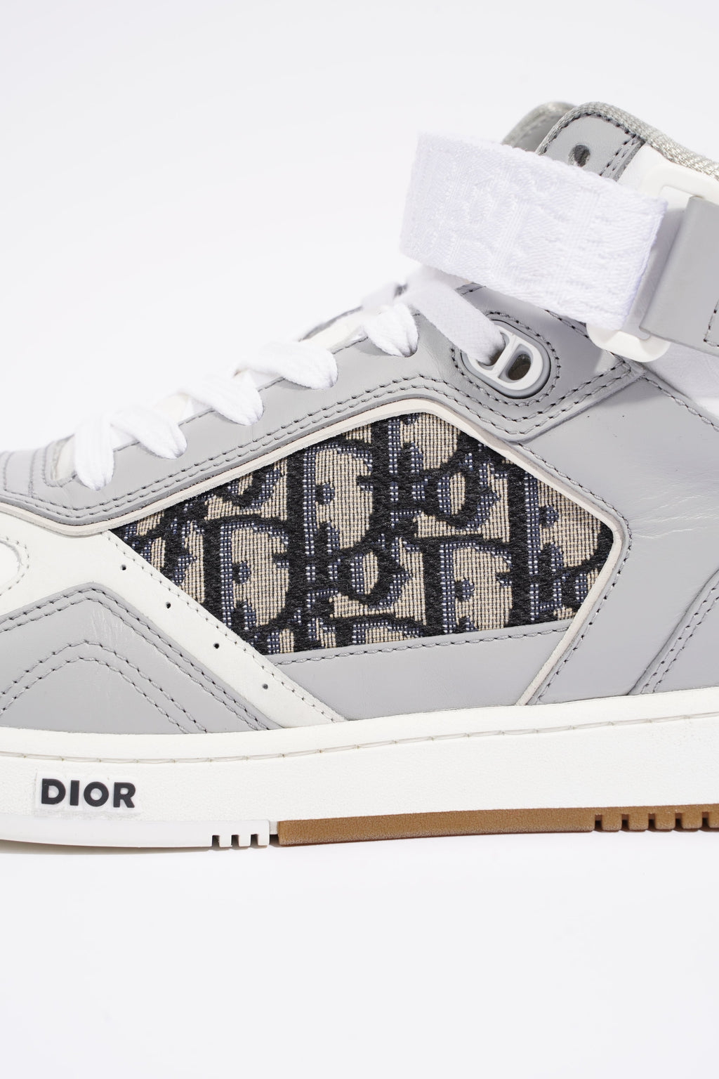 Christian Dior Mens B27 High Top Grey / White EU 42 / UK 8