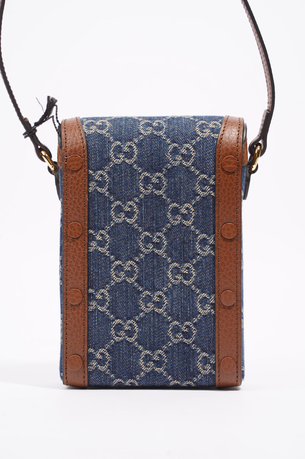 Gucci Horsebit 1955 Mini Bag Denim / Brown