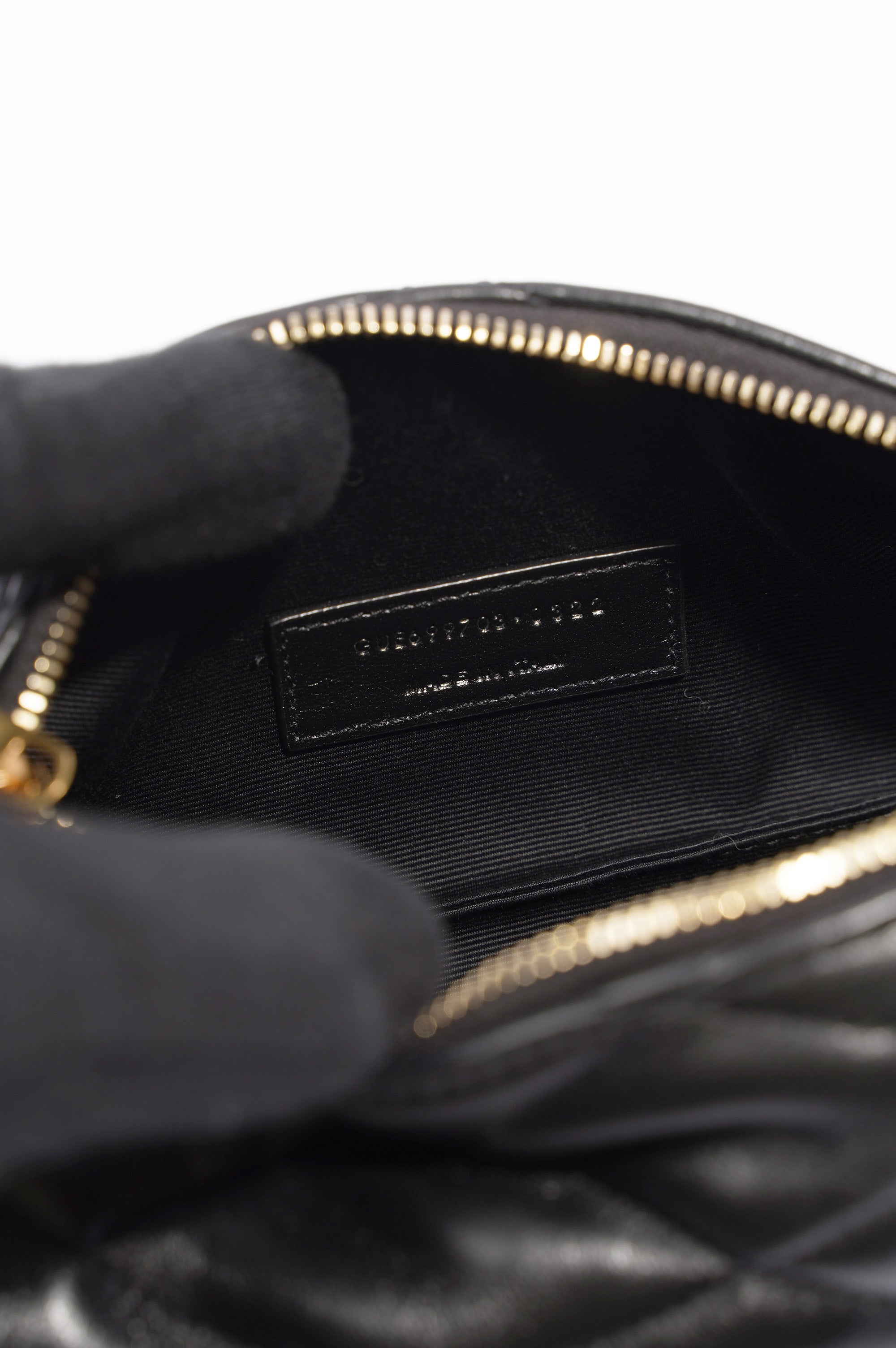 Saint Laurent Womens Sade Tube Black Leather Mini
