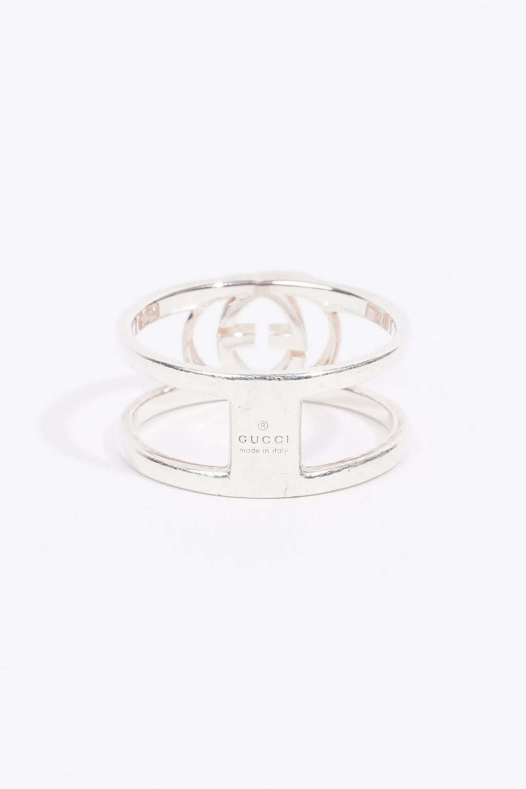 Gucci Double G Ring Silver Silver Sterling 17
