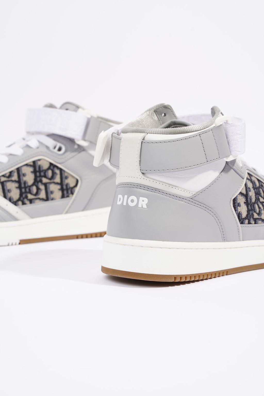 Christian Dior Mens B27 High Top Grey / White EU 42 / UK 8