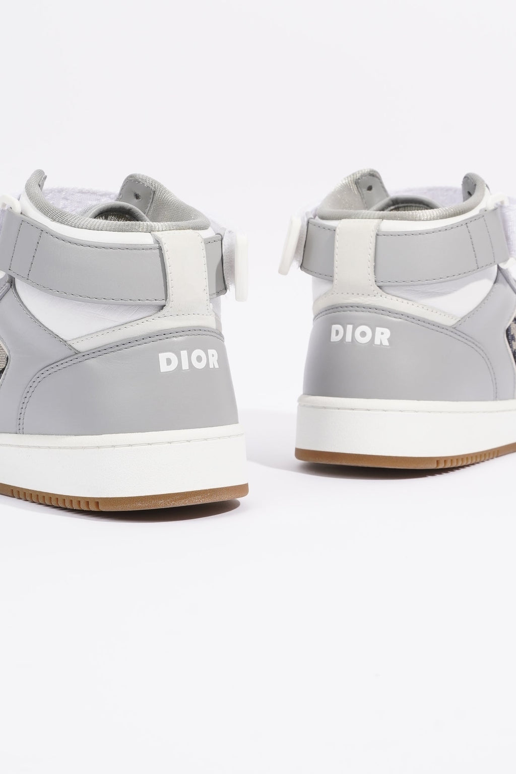Christian Dior Mens B27 High Top Grey / White EU 42 / UK 8