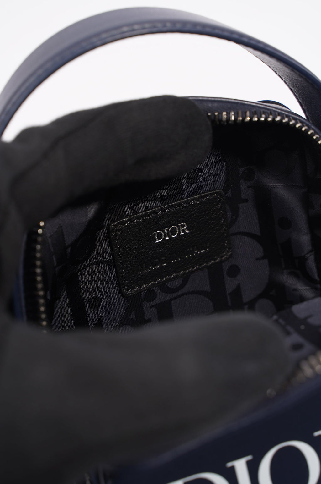 Christian Dior Mens Vertical Wallet Blue