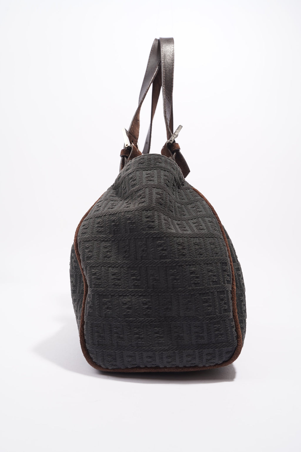 Fendi Zucchino Shoulder Bag Grey