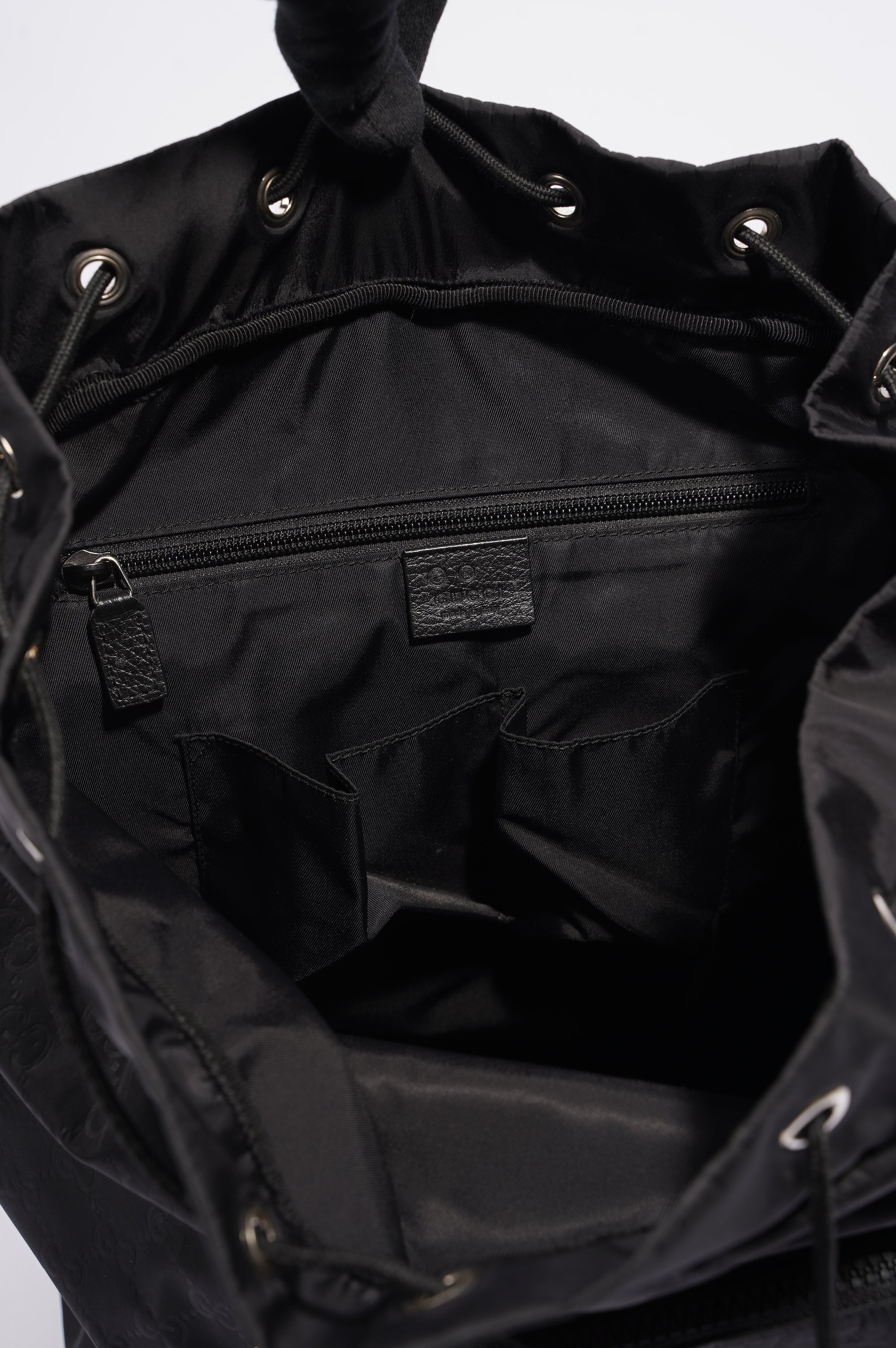 Gucci Vintage Nylon Backpack Black