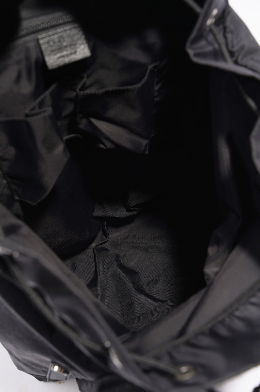 Gucci Vintage Nylon Backpack Black