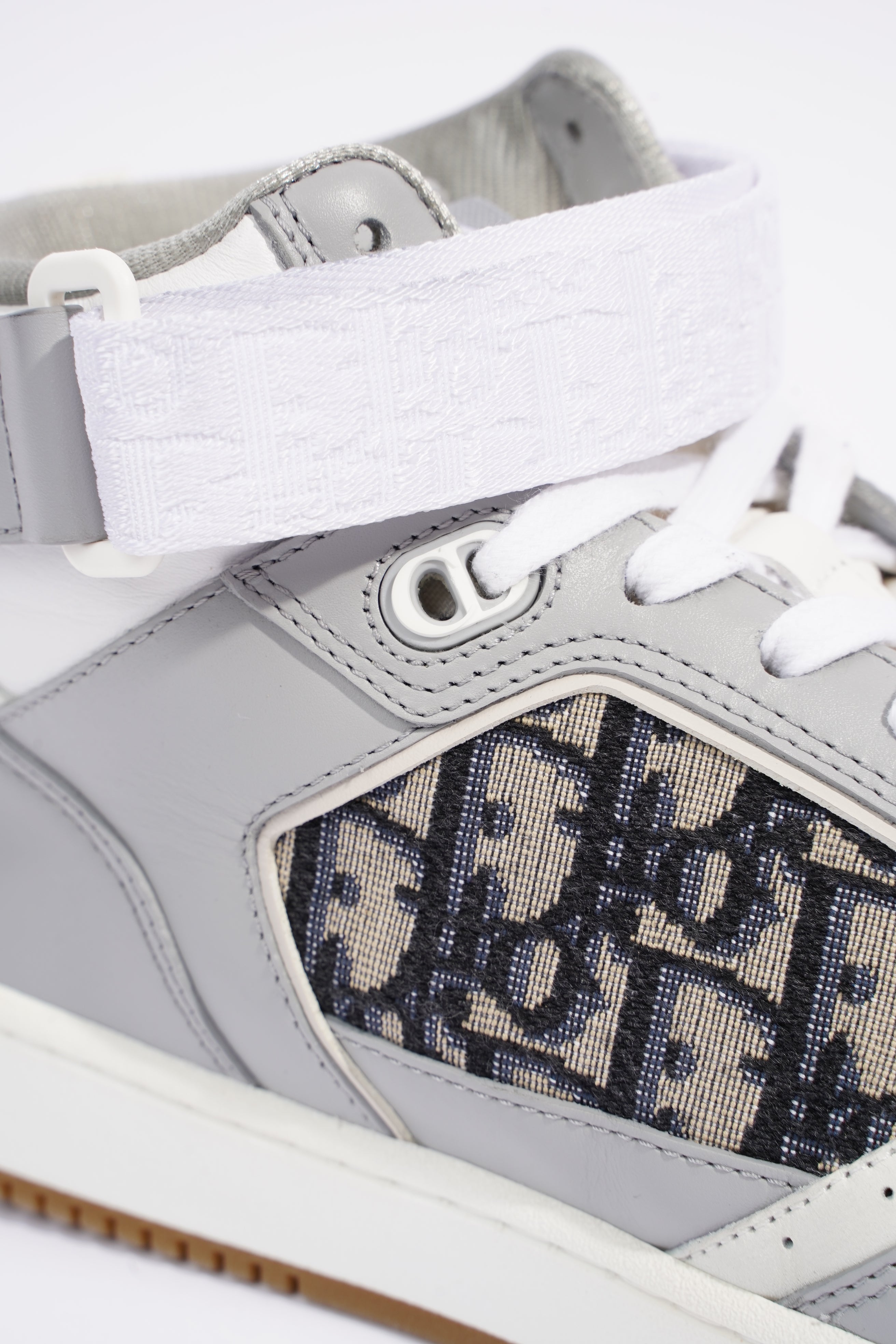Christian Dior Mens B27 High Top Grey / White EU 42 / UK 8